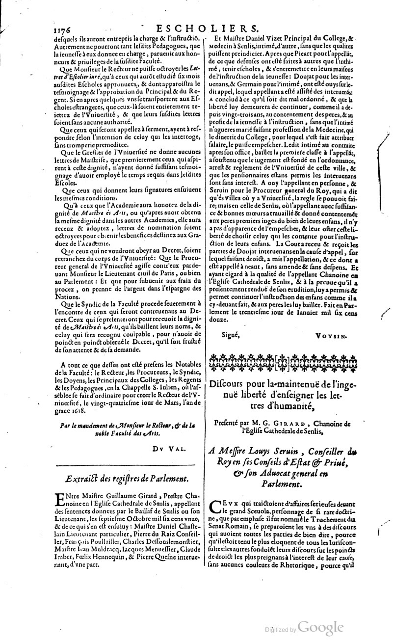 1629 - Veuve Nicolas Buon - Trésor du droit français (21754 T. 1) - BM Lyon