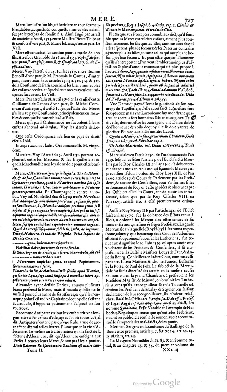 1629 - Veuve Nicolas Buon - Trésor du droit français (29620 T. 2) - BM Lyon