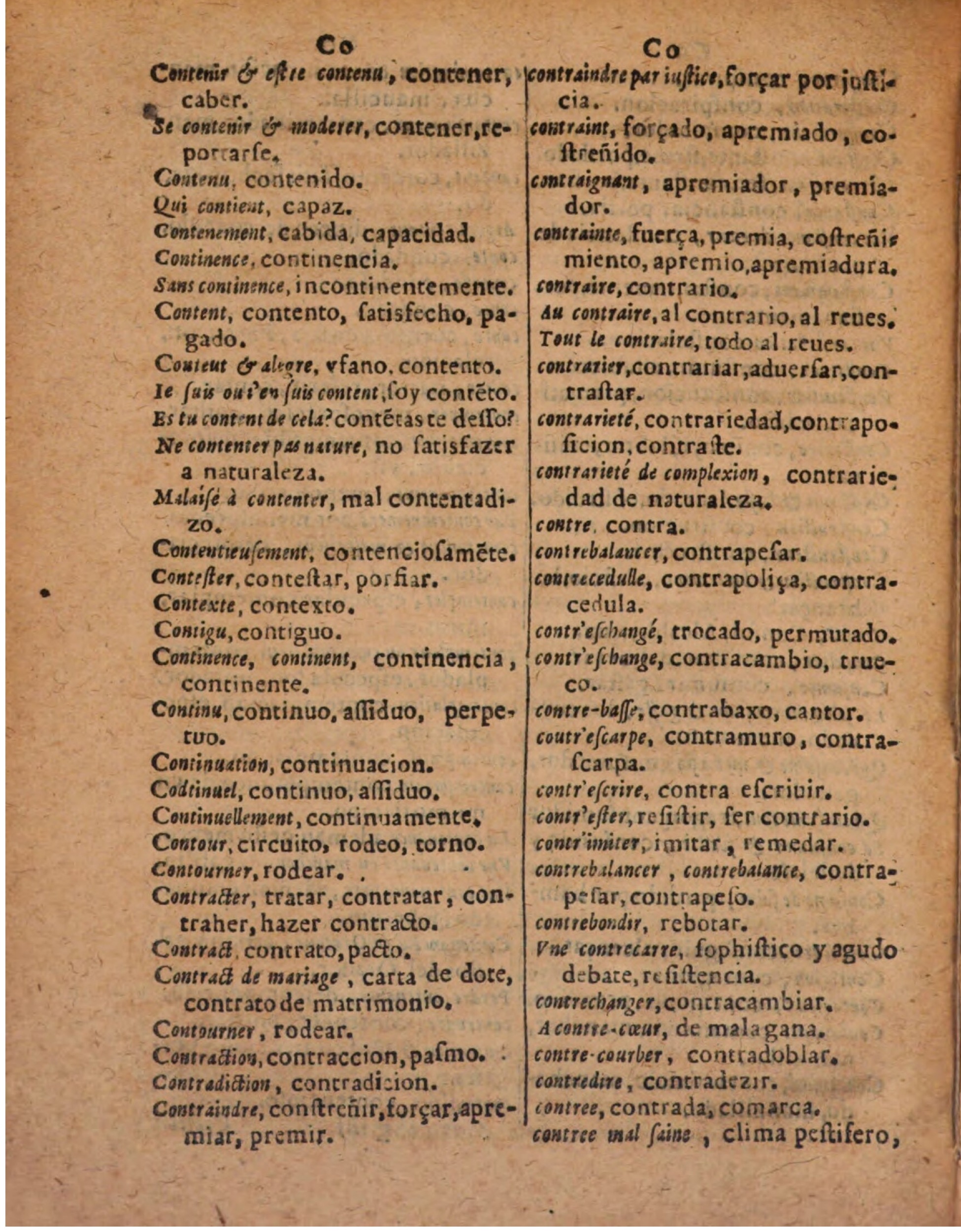 1624 - Hubert Antoine - Trésor des deux langues espagnole et française (Seconde partie) - BSB Munich