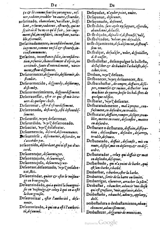 1616 - Veuve Marc Orry - Trésor des deux langues espagnole et française (Première et Seconde parties) - BM Lyon