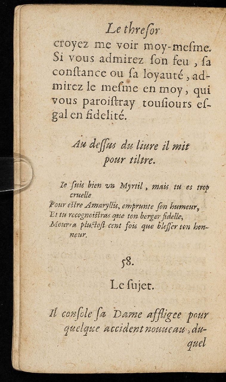 1597 - Thibaud Ancelin - Trésor d’amour - Stuttgart