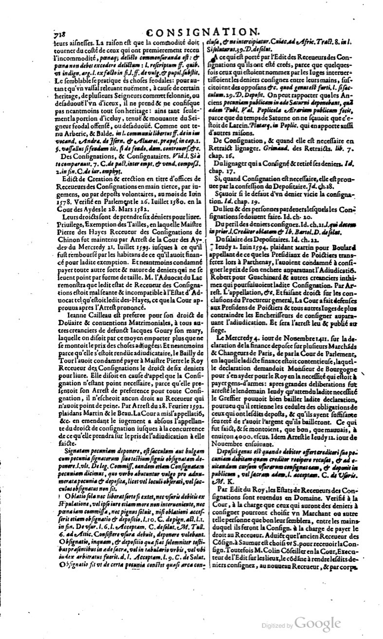 1629 - Veuve Nicolas Buon - Trésor du droit français (29620 T. 1) - BM Lyon