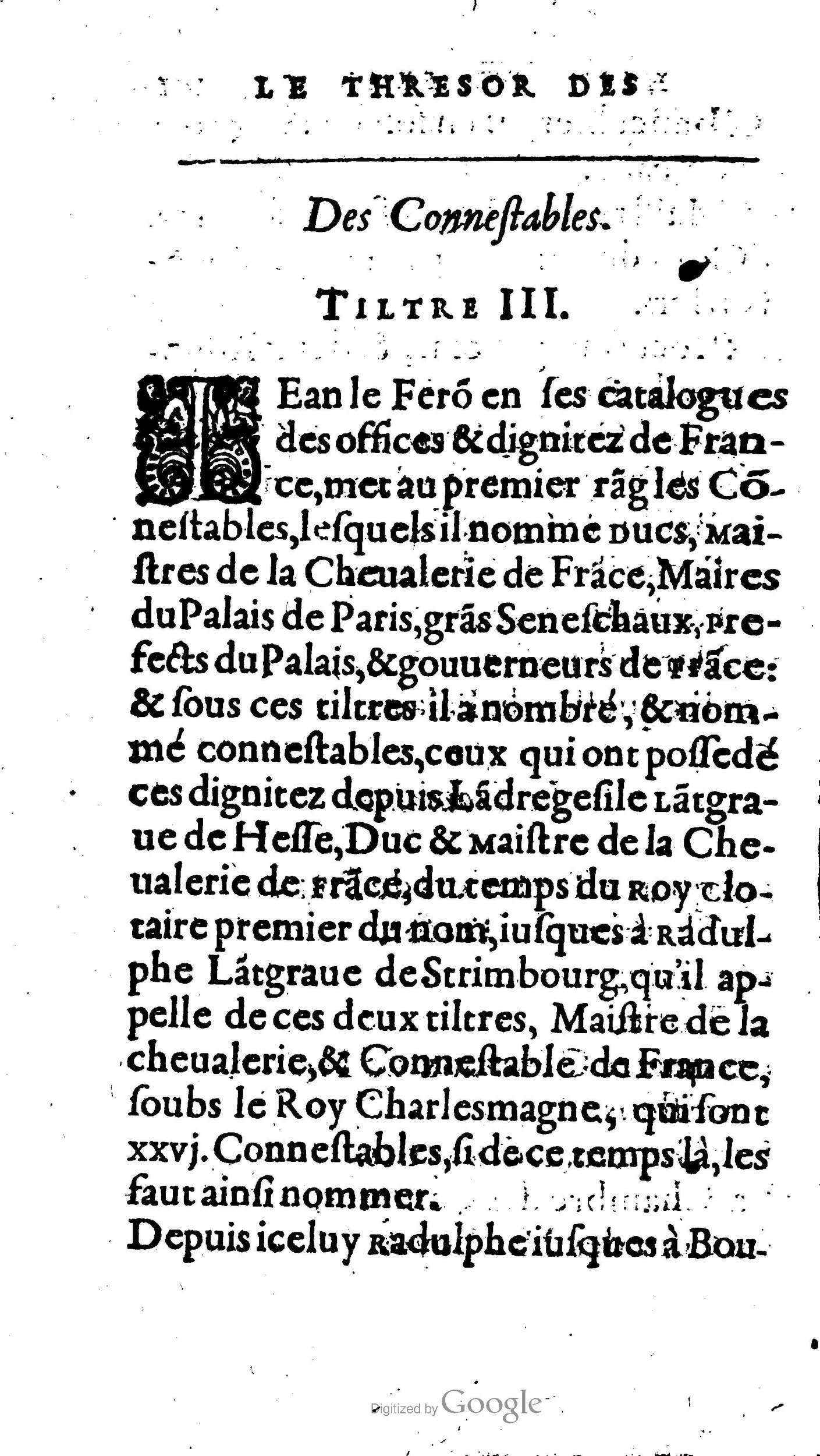1604 - Galiot Corrozet - Trésor des histoires de France - BnF Arsenal