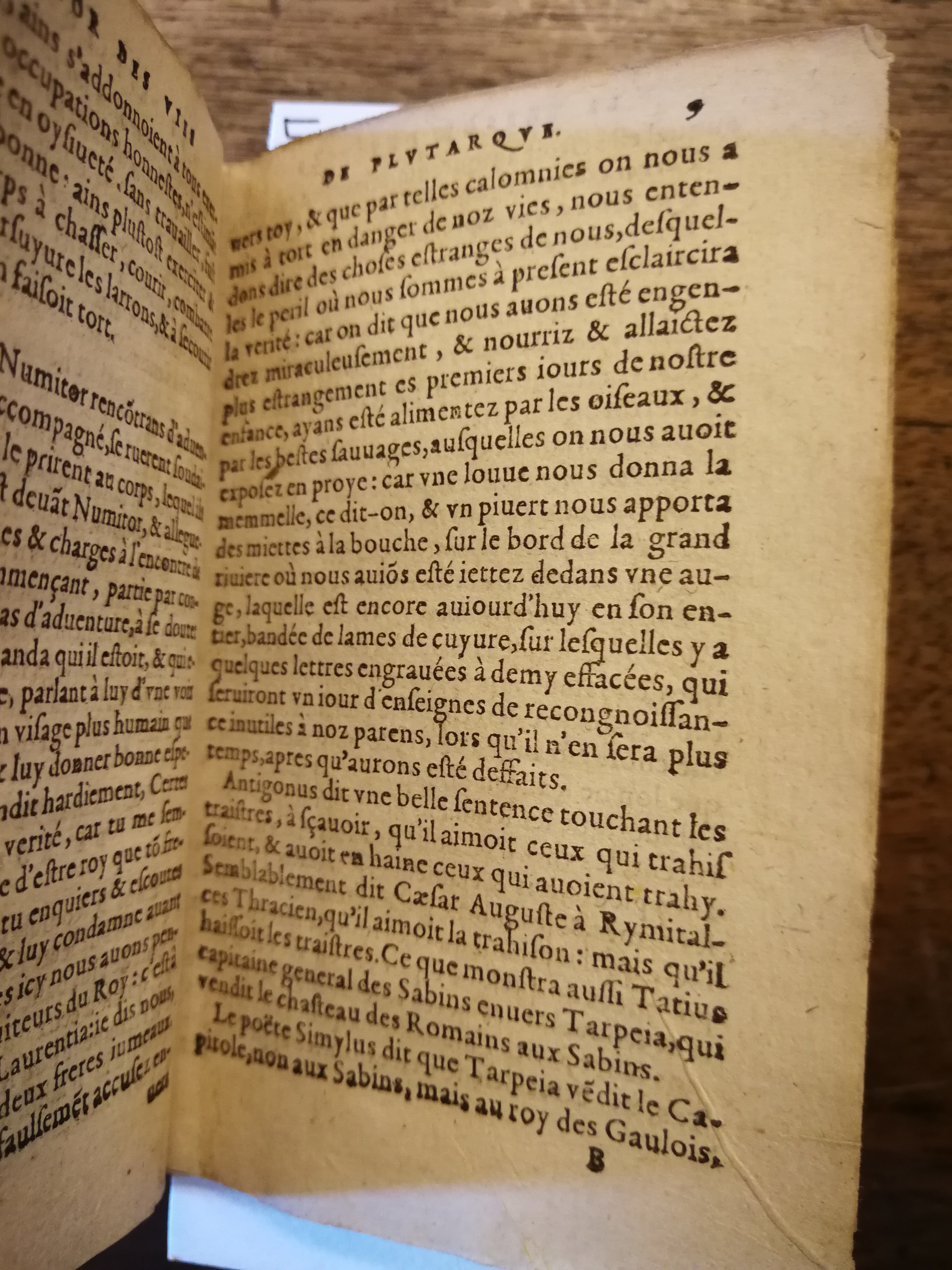1569 - Benoît Rigaud - Trésor des vies de Plutarque - BNC Florence