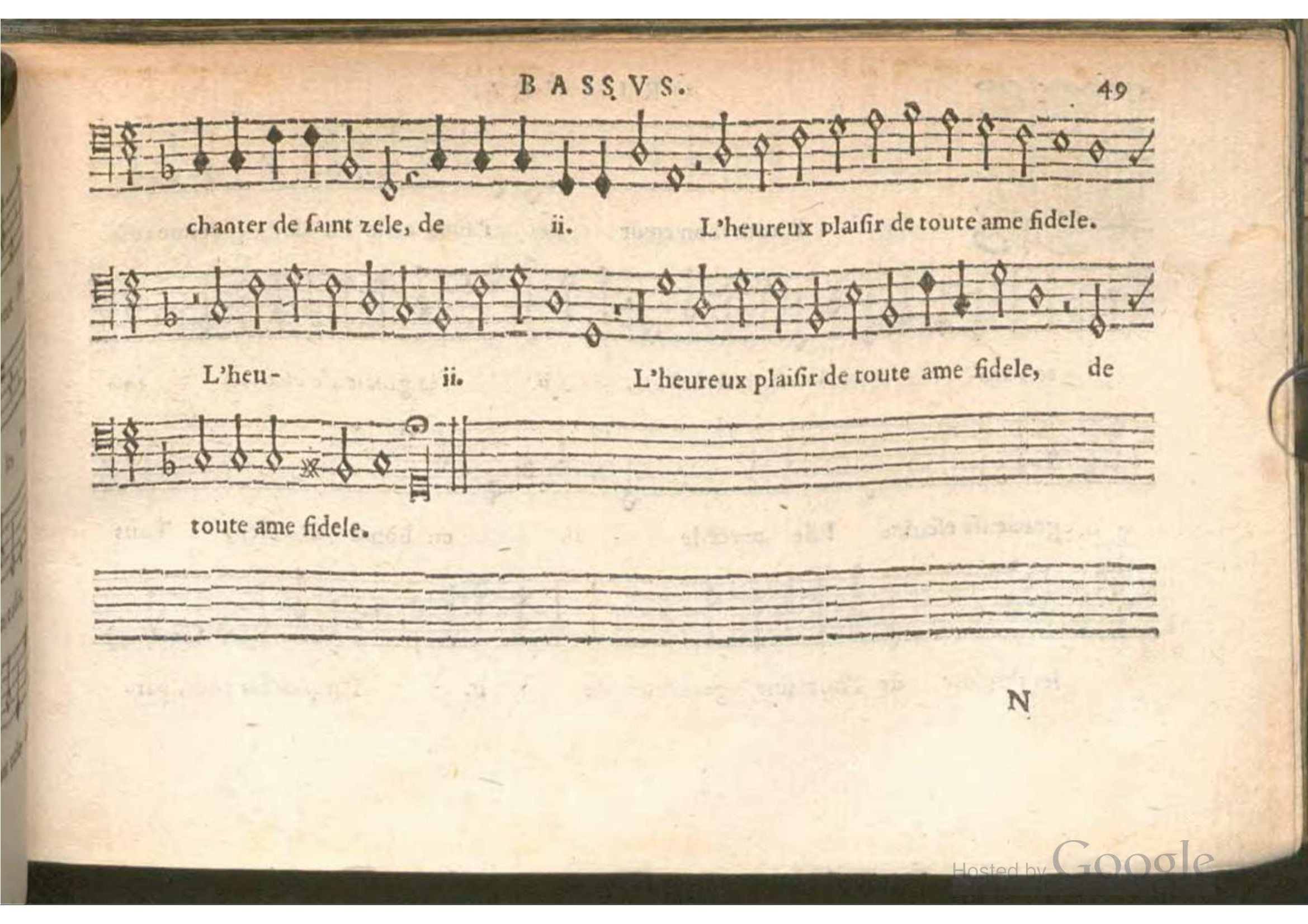 1576 - [Pierre de Saint-André] - Trésor de musique d’Orlande de Lassus Bassus - BSB Munich