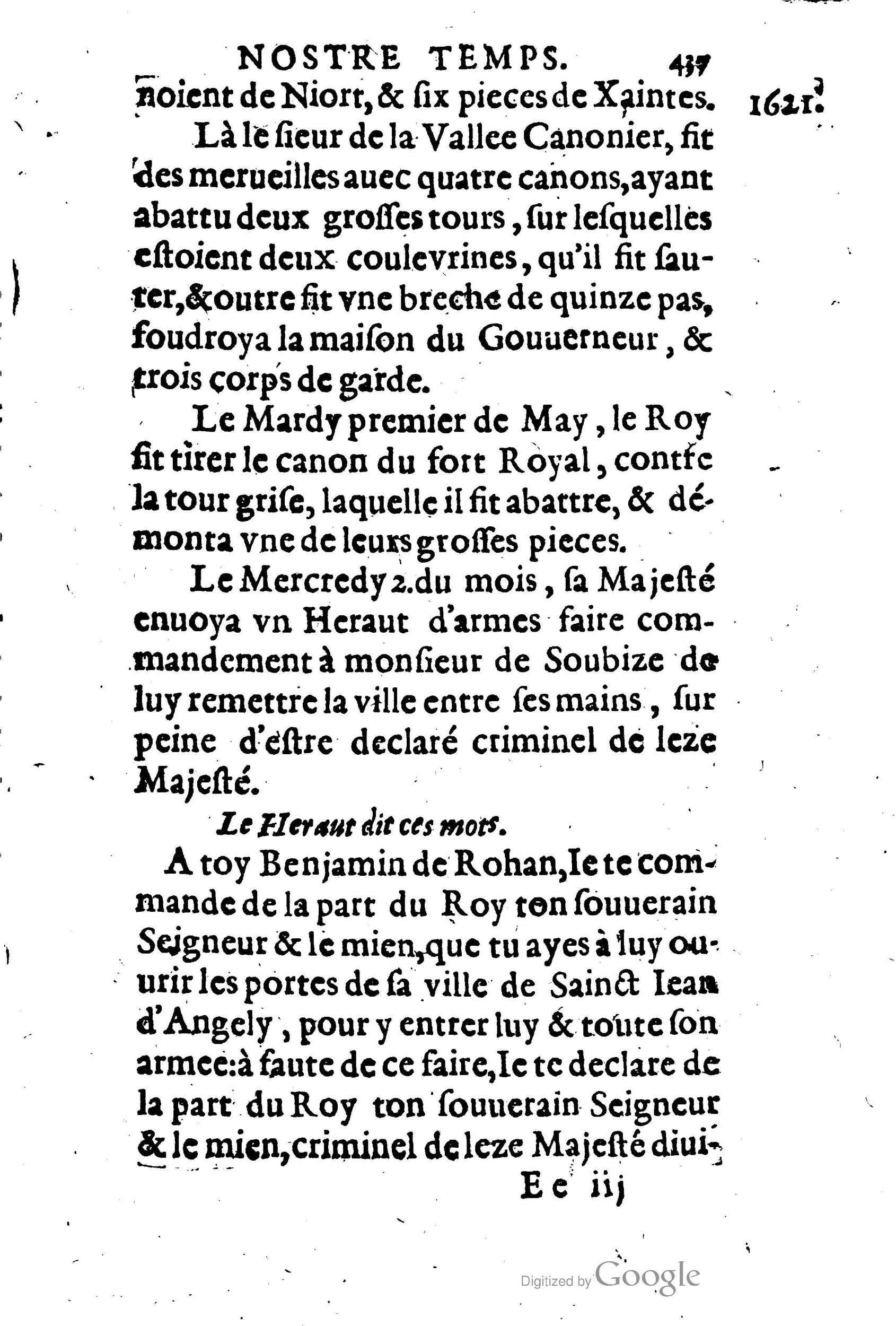 1623 - Joseph Bouillerot - Trésor de l’histoire générale de notre temps - BM Lyon