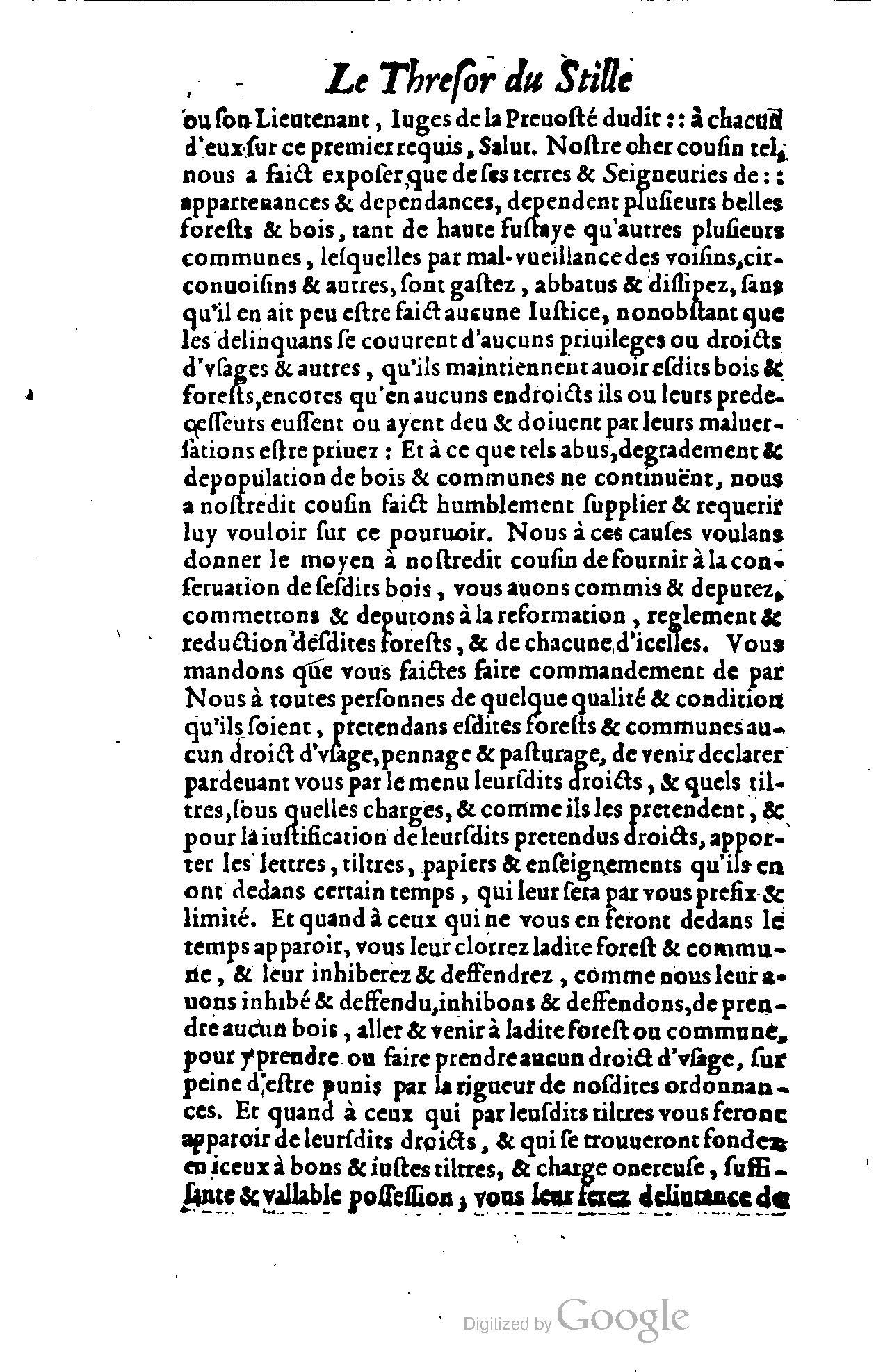 1614 - Jean Richer - Trésor du nouveau style et protocole de la chancellerie de France - BSB Munich