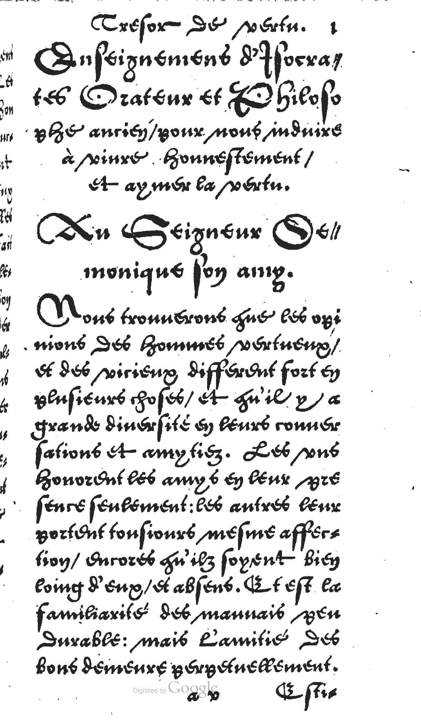 1560 - Jean Bellère - Trésor de vertu - Det Kongelige Bibliotek 1560 - Jean Bellère - Trésor de vertu - Det Kongelige Bibliotek