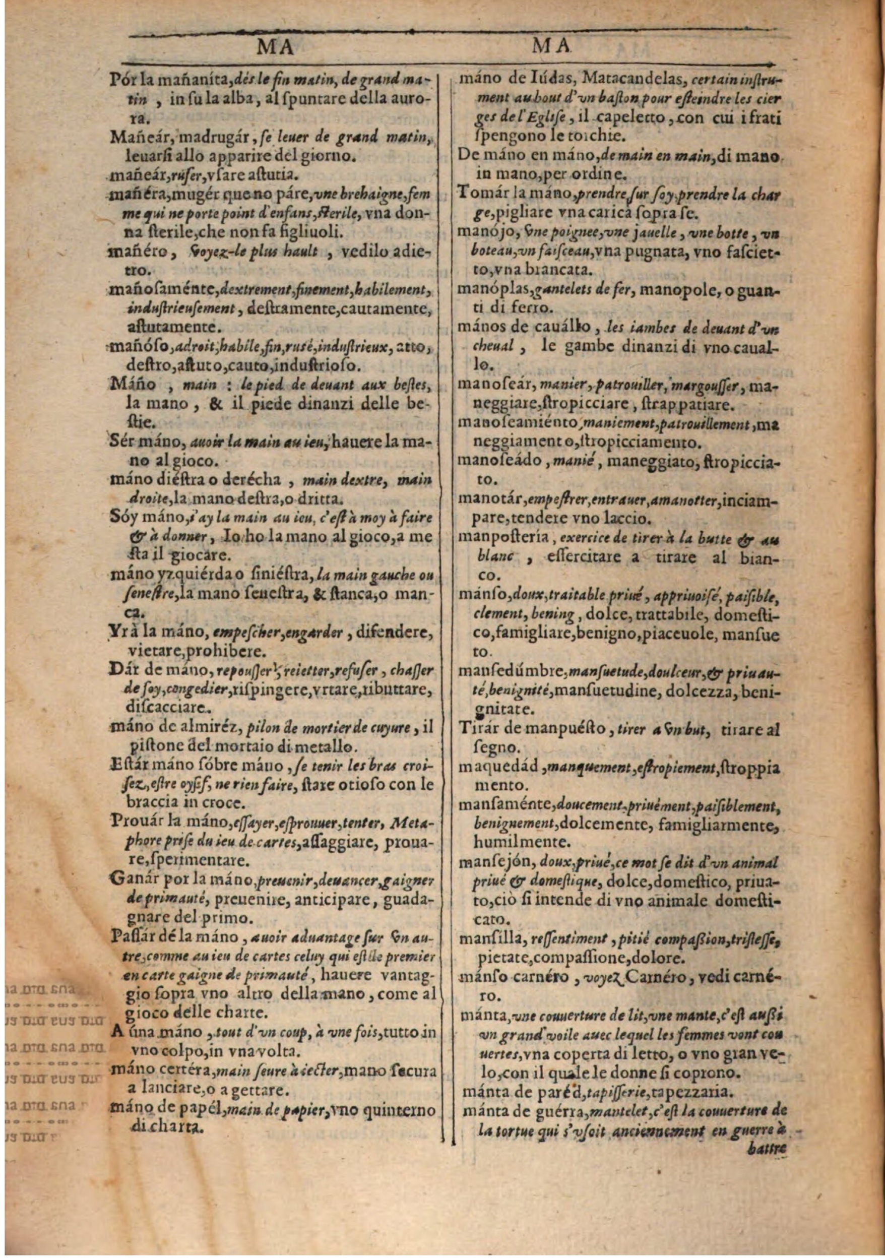 1609 - Philippe Albert et Alexandre Pernet - Trésor des trois langues française, italienne et espagnole (Première partie) - BSB Munich 1609 - Philippe Albert et Alexandre Pernet - Trésor des trois langues française, italienne et espagnole (Première partie) - BSB Munich