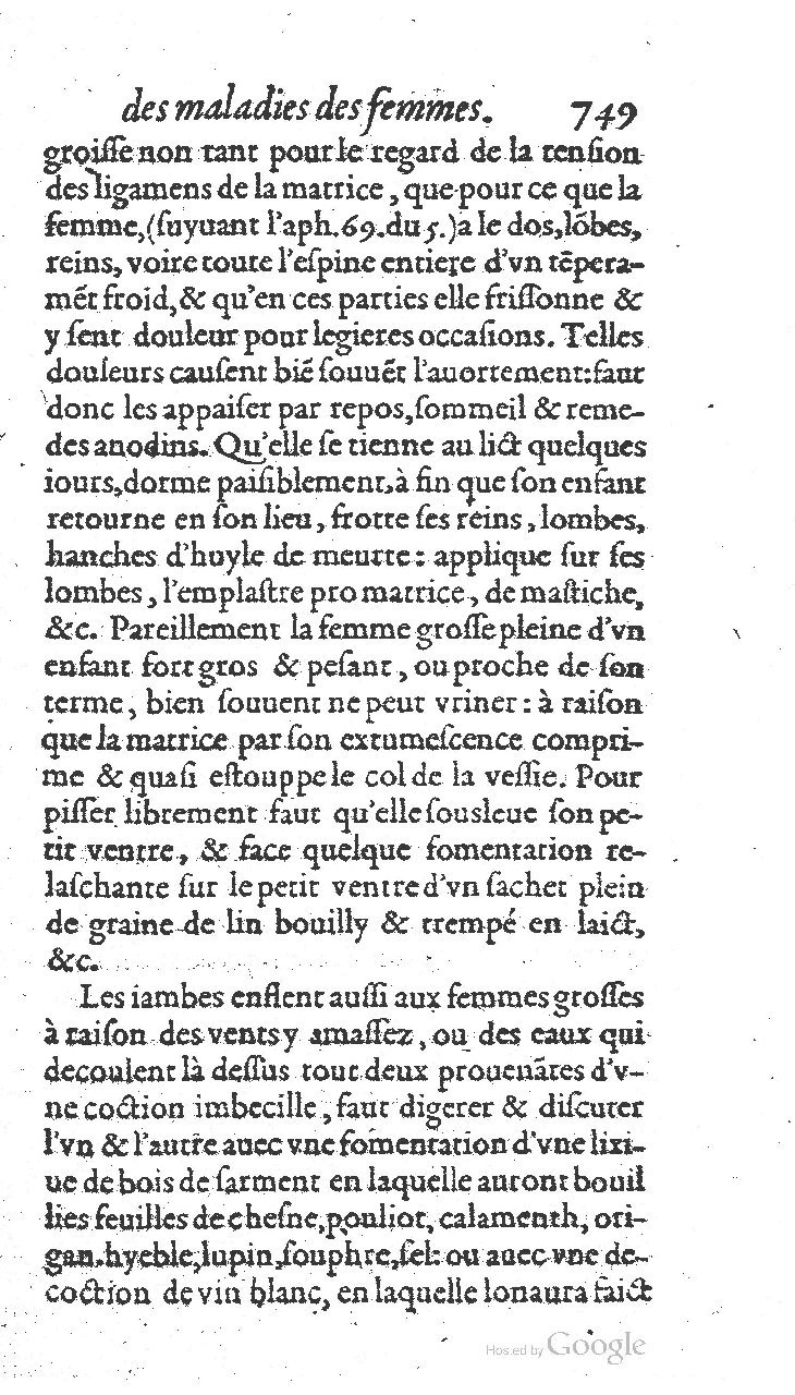 1585 - Jacques du Puis - Trésor des remèdes secrets pour les maladies des femmes - BnF