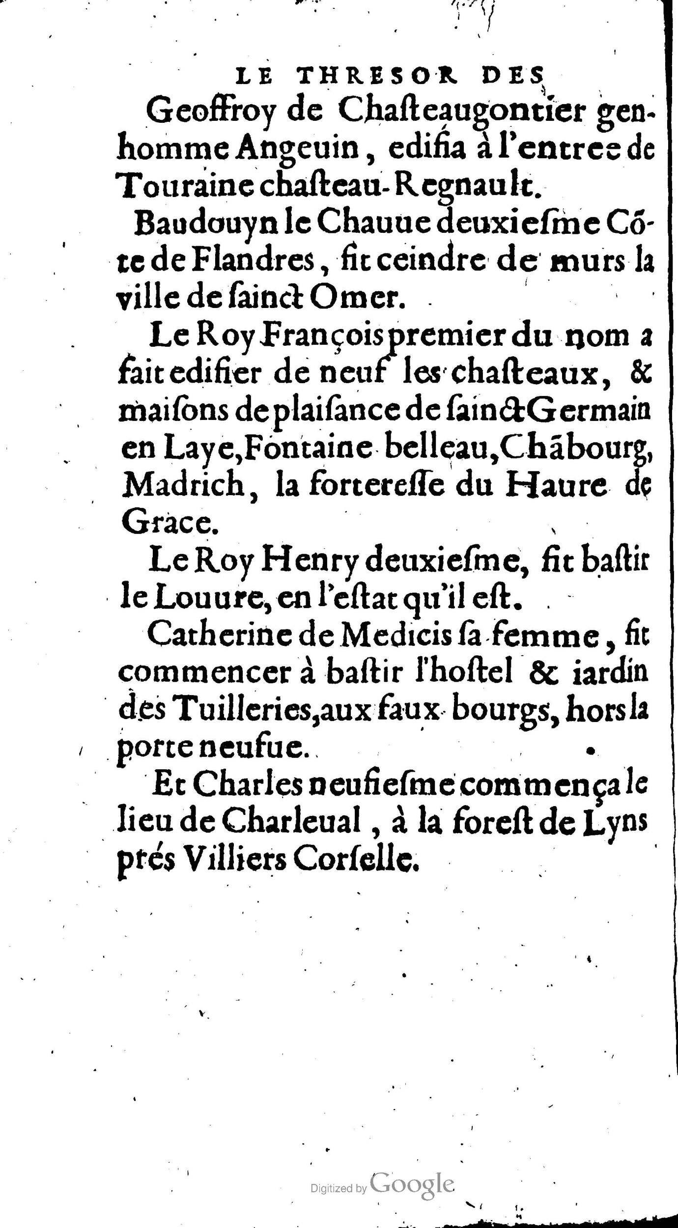 1604 - Galiot Corrozet - Trésor des histoires de France - BnF Arsenal