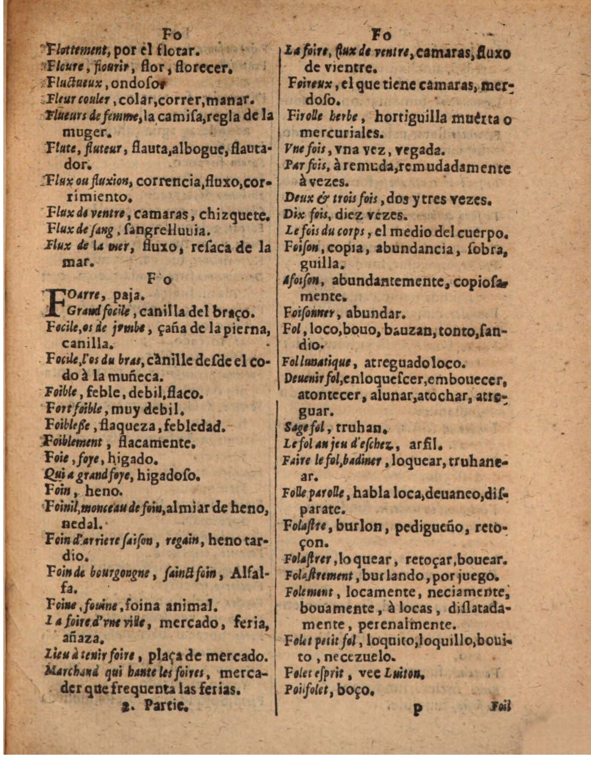 1624 - Hubert Antoine - Trésor des deux langues espagnole et française (Seconde partie) - BSB Munich