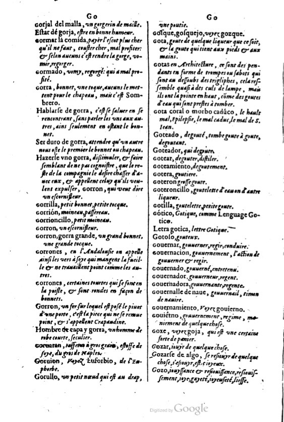 1621 - Adrian Tiffaine - Trésor des deux langues espagnole et française - BM Lyon