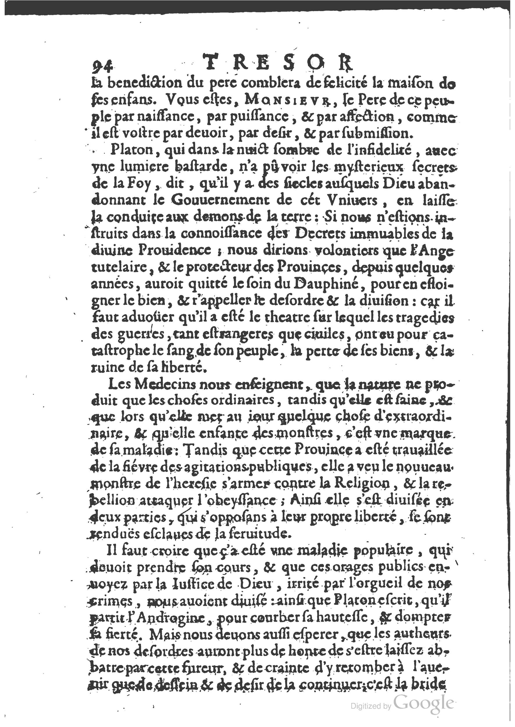 1654 - Michel Bobin - Trésor des harangues, remontrances et oraisons funèbres - BM Lyon 1654 - Michel Bobin - Trésor des harangues, remontrances et oraisons funèbres - BM Lyon
