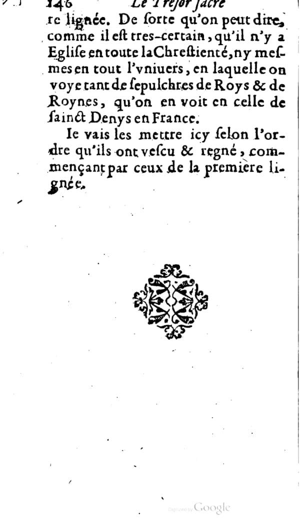 1646 - Jean Billaine - Trésor sacré ou inventaire des saintes reliques - BM Lyon