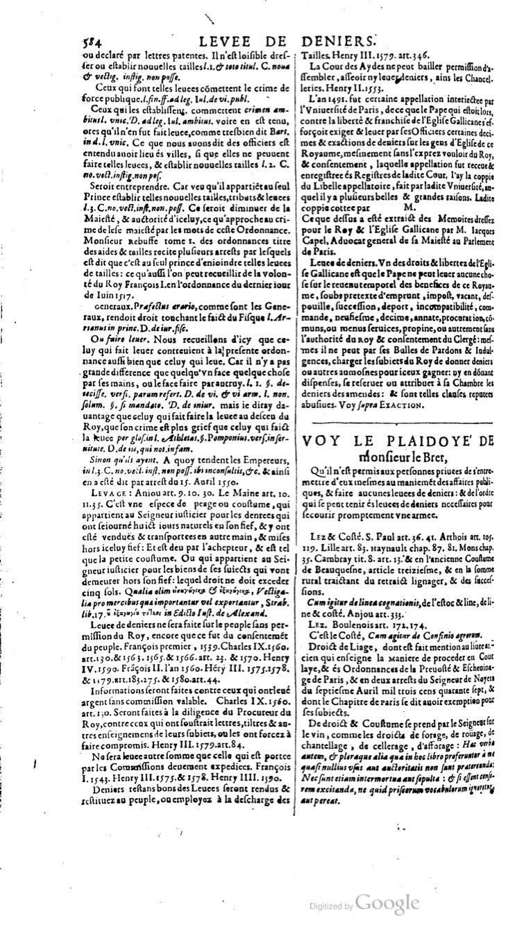 1629 - Veuve Nicolas Buon - Trésor du droit français (29620 T. 2) - BM Lyon