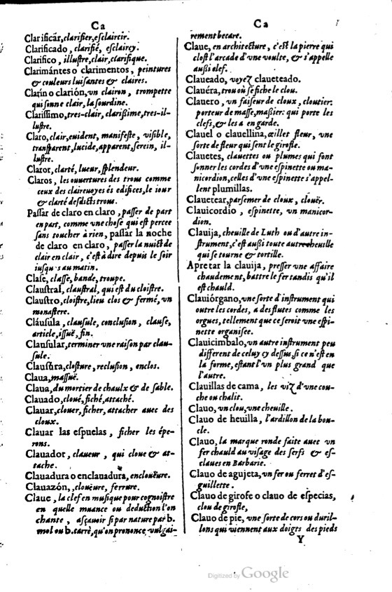 1621 - Adrian Tiffaine - Trésor des deux langues espagnole et française - BM Lyon