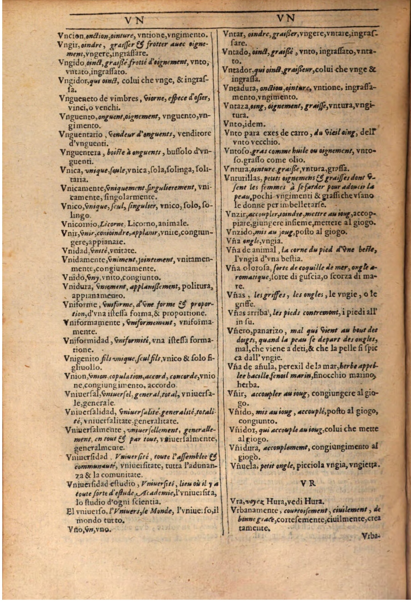 1609 - Philippe Albert et Alexandre Pernet - Trésor des trois langues française, italienne et espagnole (Première partie) - BSB Munich 1609 - Philippe Albert et Alexandre Pernet - Trésor des trois langues française, italienne et espagnole (Première partie) - BSB Munich