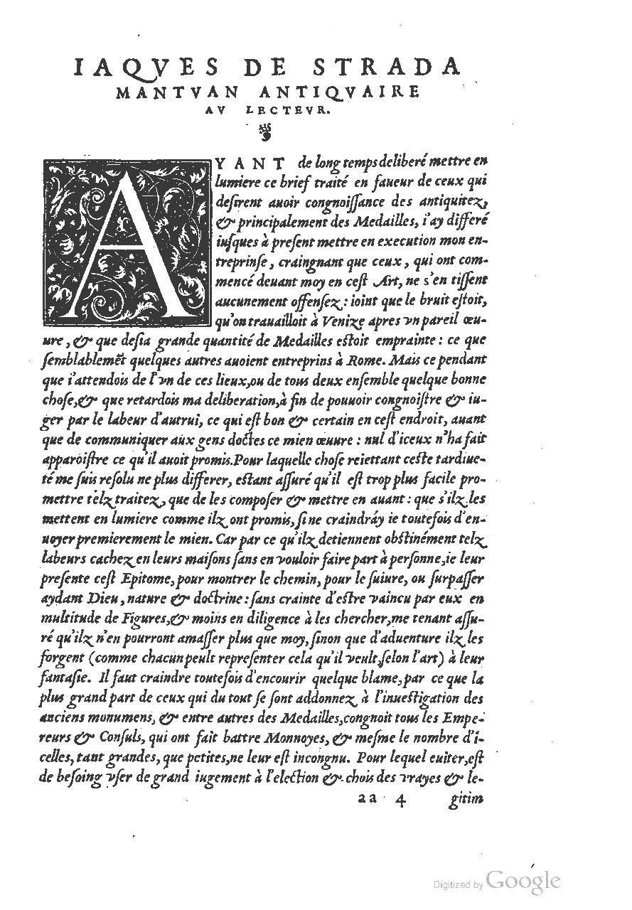 1553 - Jacopo Strada et Thomas Guérin - Épitome du Trésor des antiquités - UGent