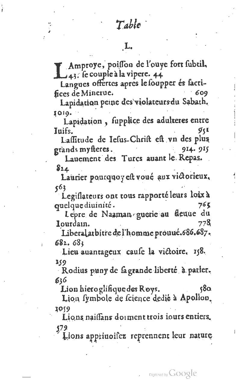 1607 - Nicolas Du Fossé - Trésor quadragésimal - T 01 - BM Lyon