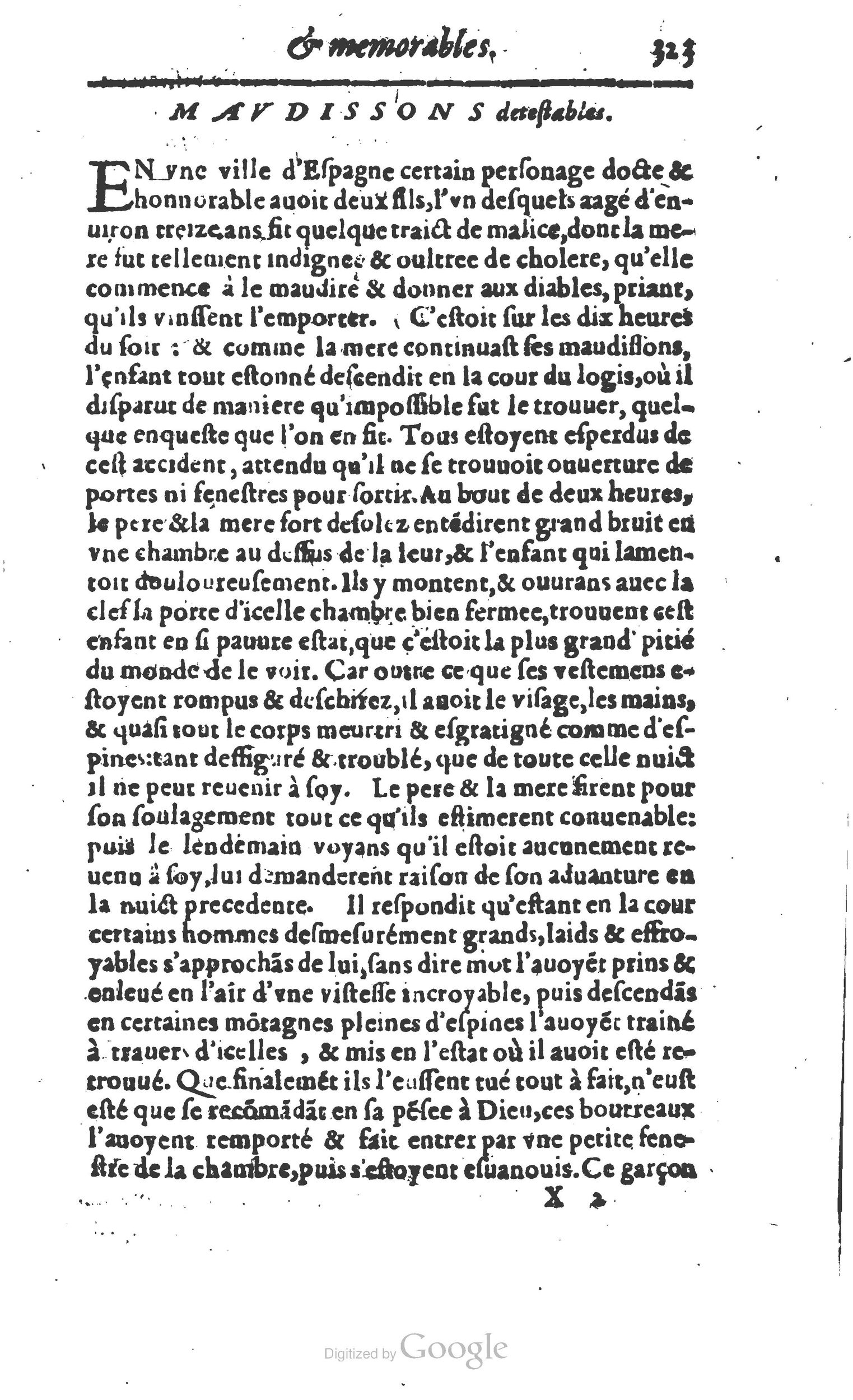 1610 - Paul Marceau - Trésor d’histoires admirables et mémorables - Princeton