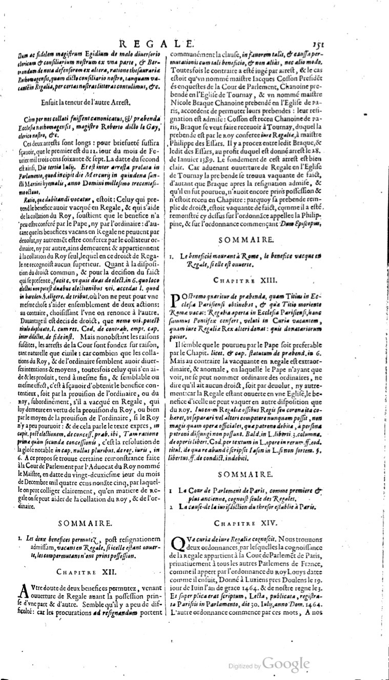 1629 - Veuve Nicolas Buon - Trésor du droit français (21754 T. 3) - BM Lyon