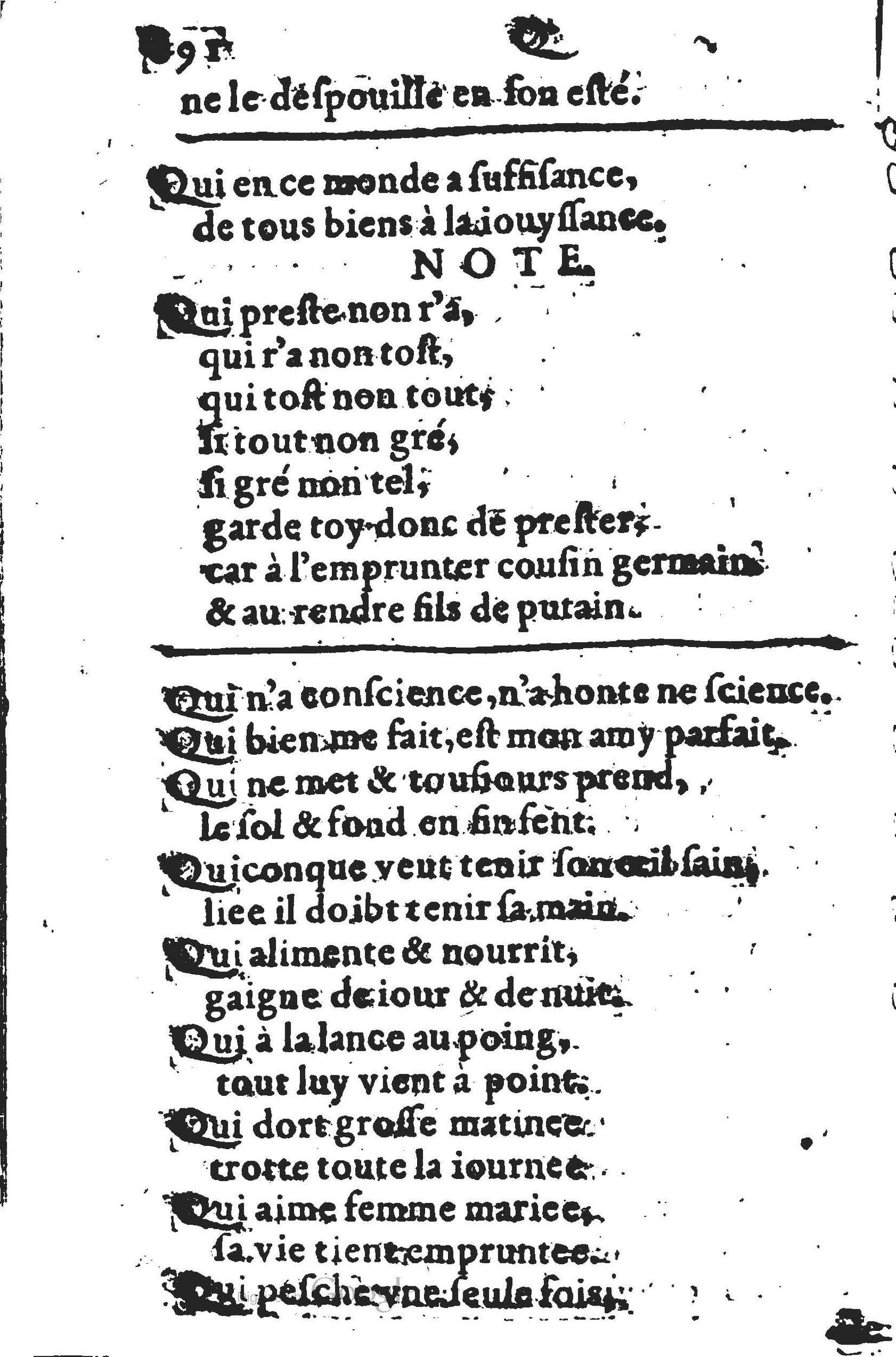 1578 - Nicolas Lescuyer - Trésor des sentences dorées - UGent