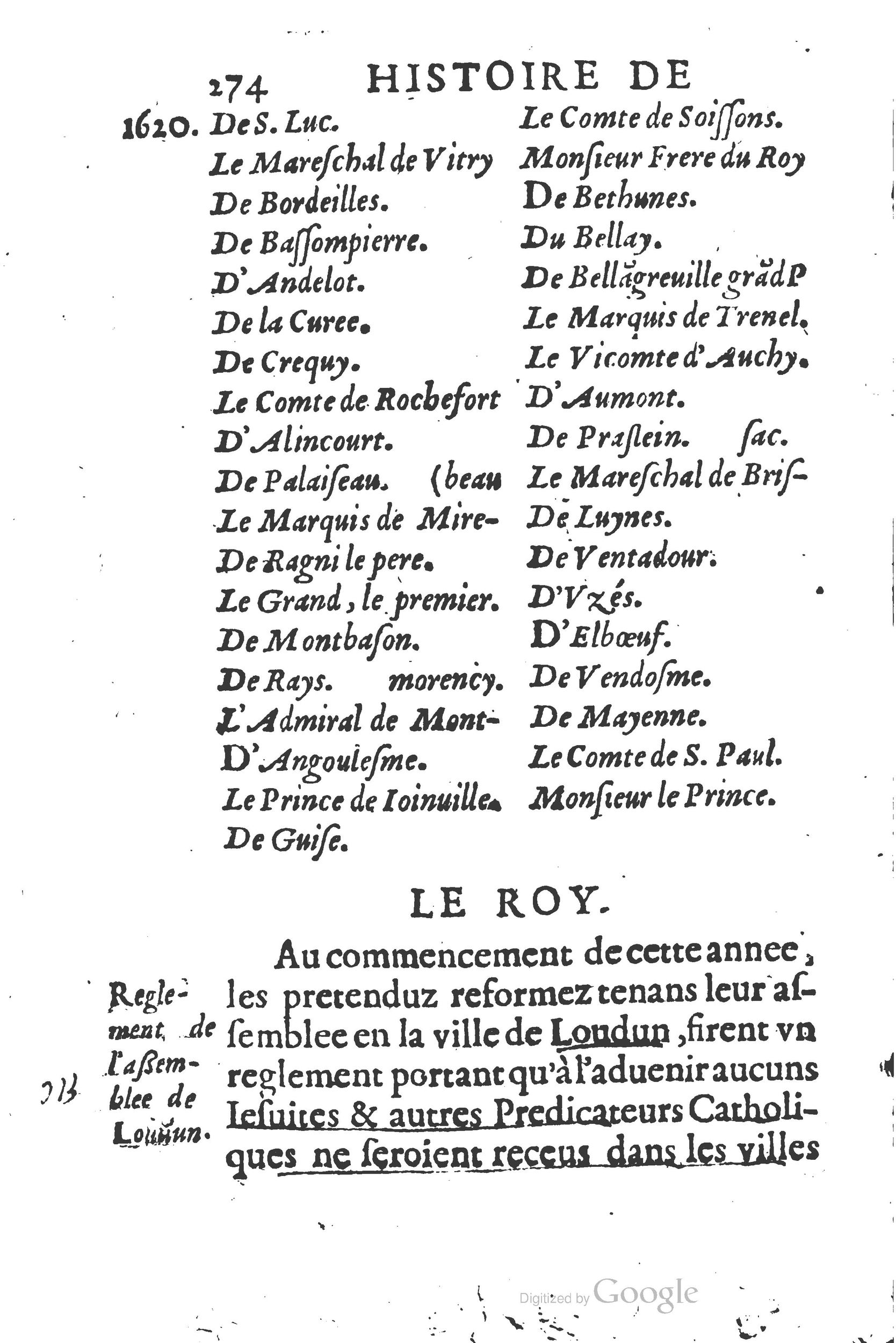 1626 - Joseph Bouillerot - Trésor de l’histoire générale de notre temps - BSB Munich
