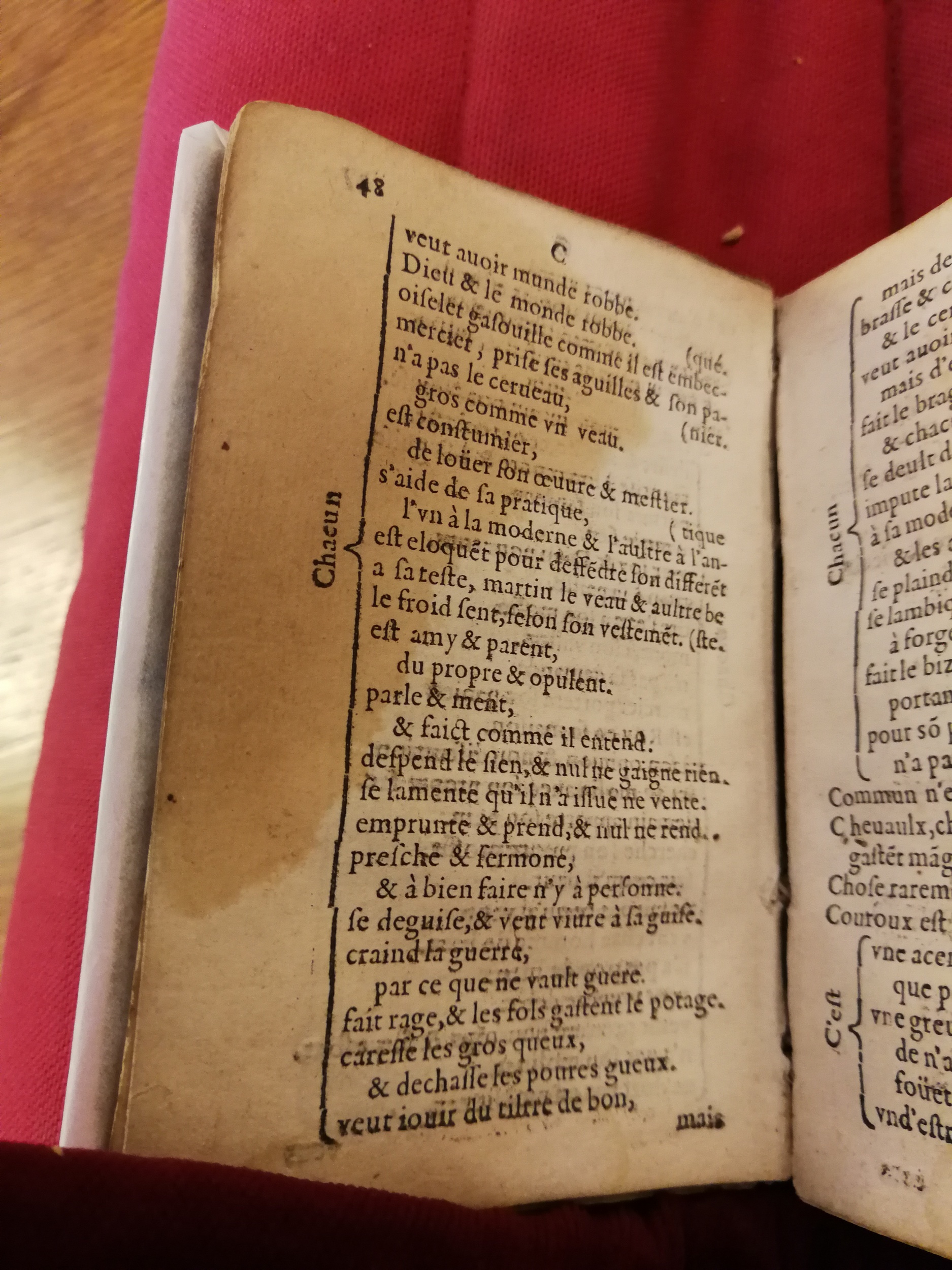 1577 - Jean d’Ogerolles - Trésor de sentences dorées - Bibliothèque Sainte-Geneviève