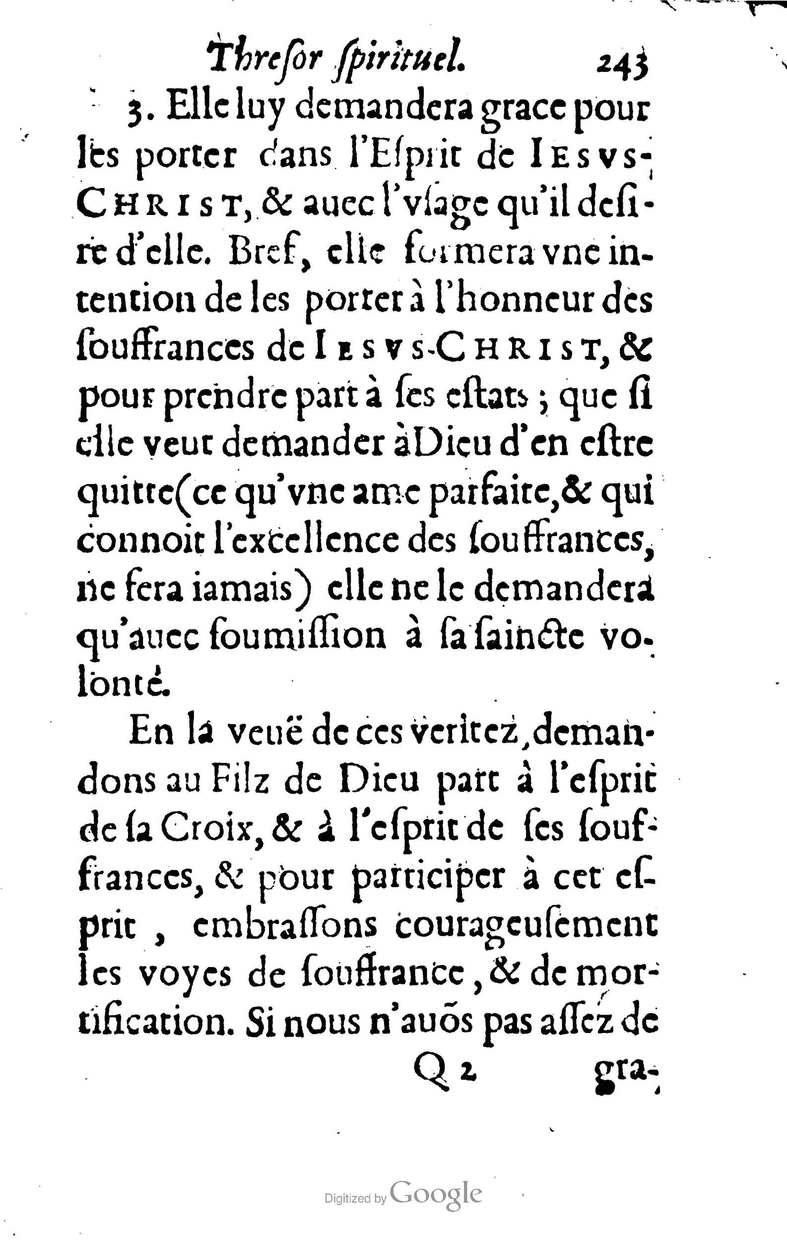 1633 - François Waudré - Trésor spirituel contenant les excellences du christianisme - BM Lyon