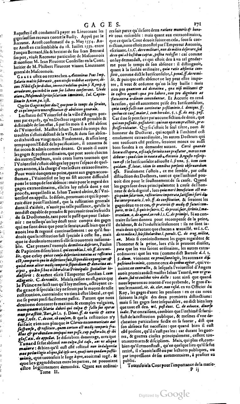 1629 - Veuve Nicolas Buon - Trésor du droit français (21754 T. 2) - BM Lyon 1629 - Veuve Nicolas Buon - Trésor du droit français (21754 T. 2) - BM Lyon