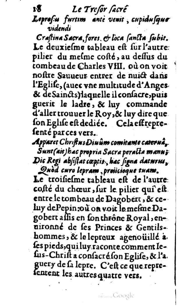 1646 - Jean Billaine - Trésor sacré ou inventaire des saintes reliques - BM Lyon