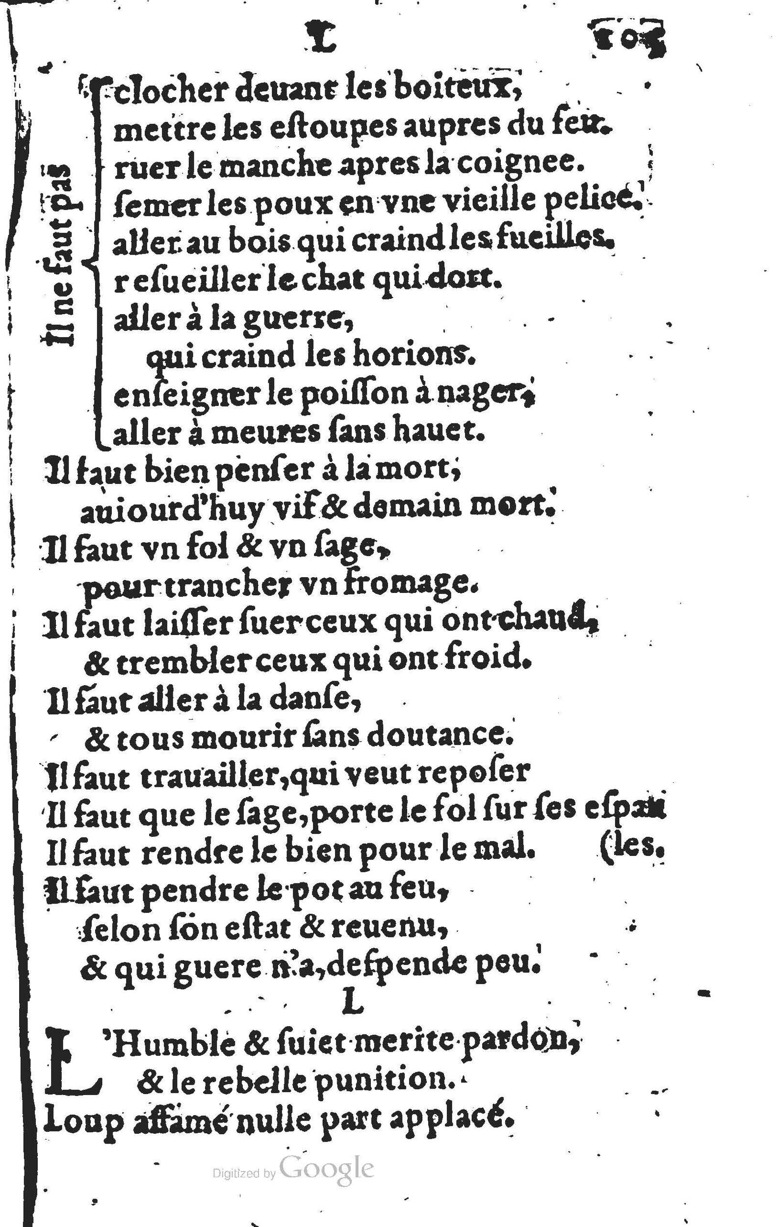 1578 - Nicolas Lescuyer - Trésor des sentences dorées - UGent