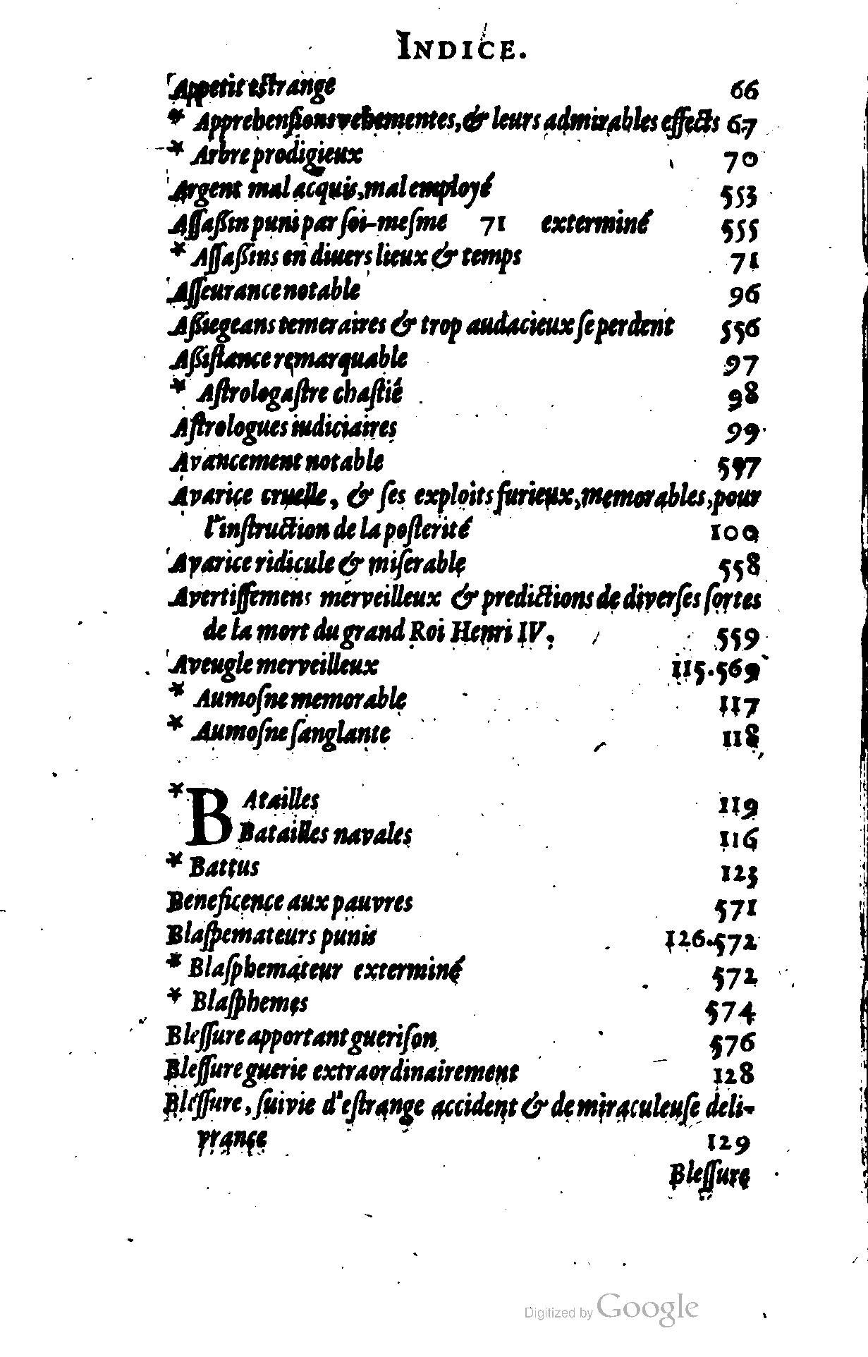 1628 - Jacques Crespin - Trésor d’histoires admirables et mémorables - BSB Munich 1628 - Jacques Crespin - Trésor d’histoires admirables et mémorables - BSB Munich