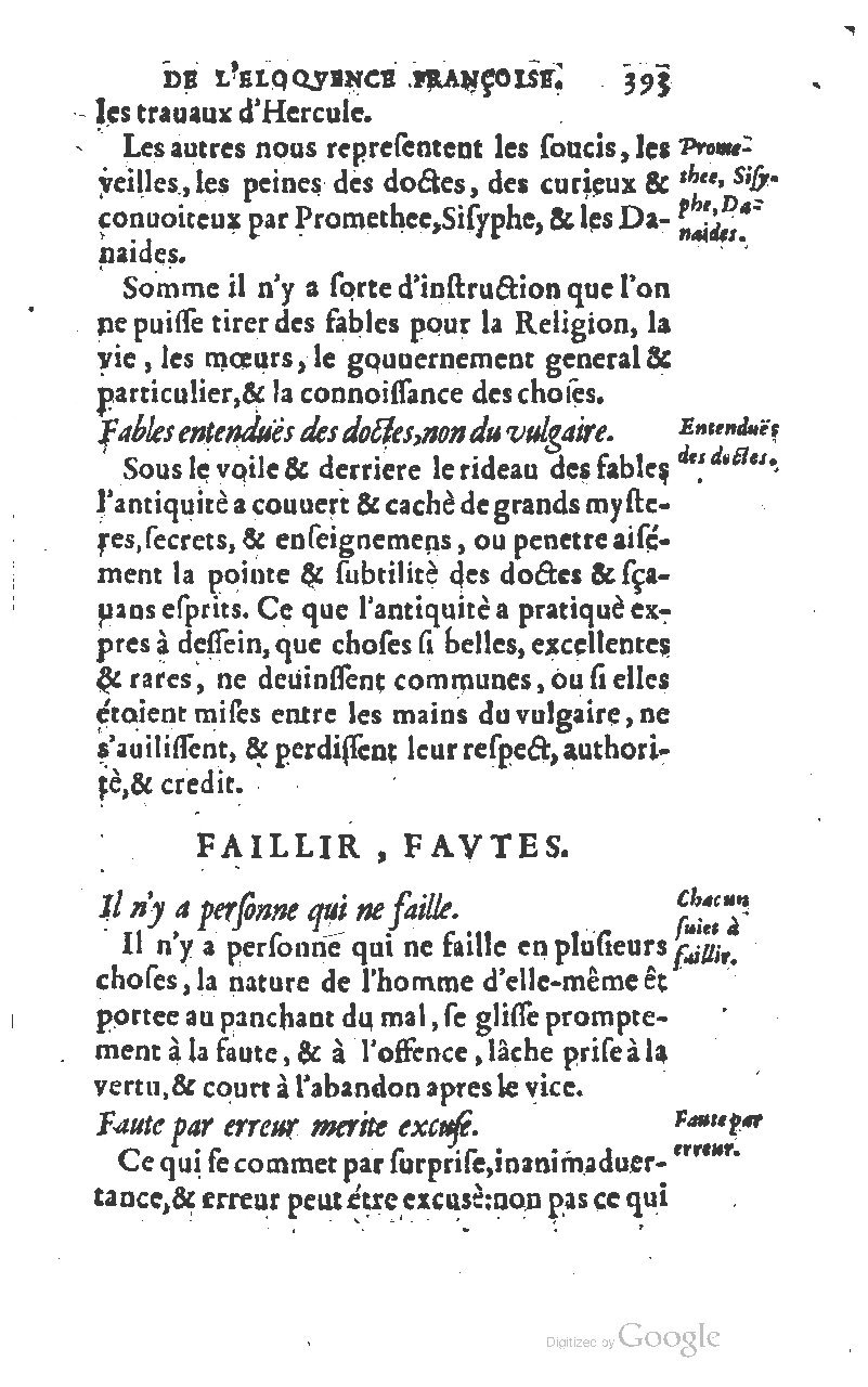 1610 - Louis Coste - Trésor de l’éloquence française (Seconde partie) - BM Lyon