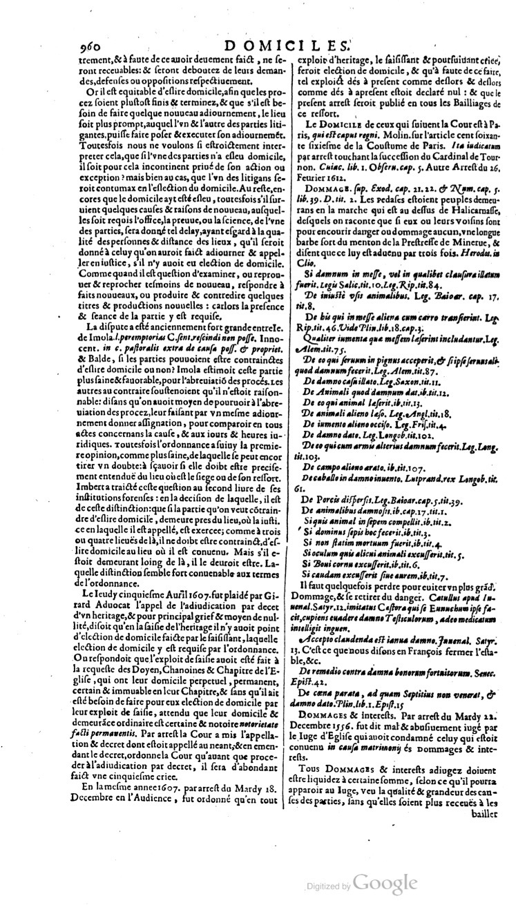 1629 - Veuve Nicolas Buon - Trésor du droit français (21754 T. 1) - BM Lyon