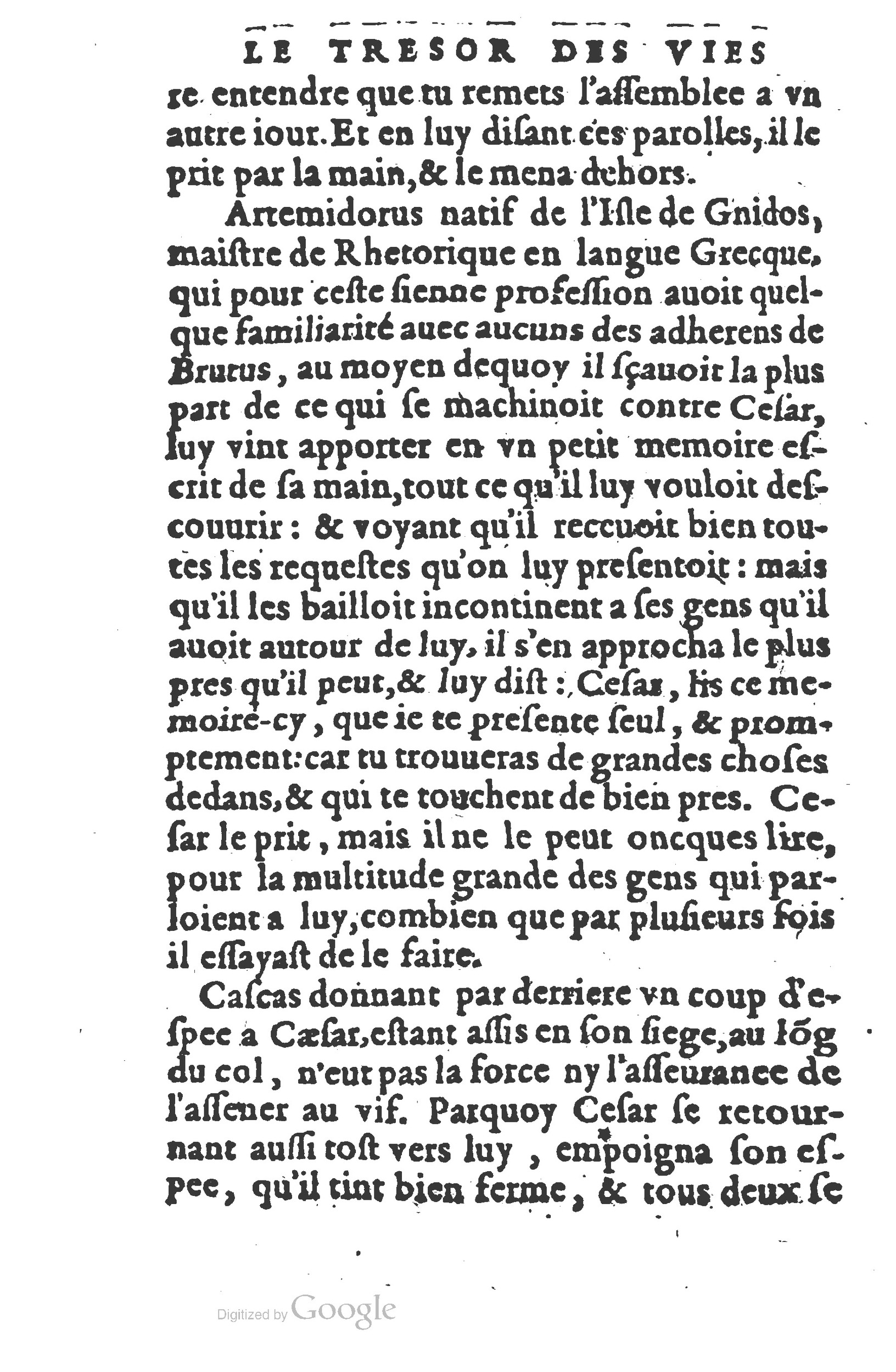 1577 - Claude Micard - Trésor des vies de Plutarque - BSB Munich