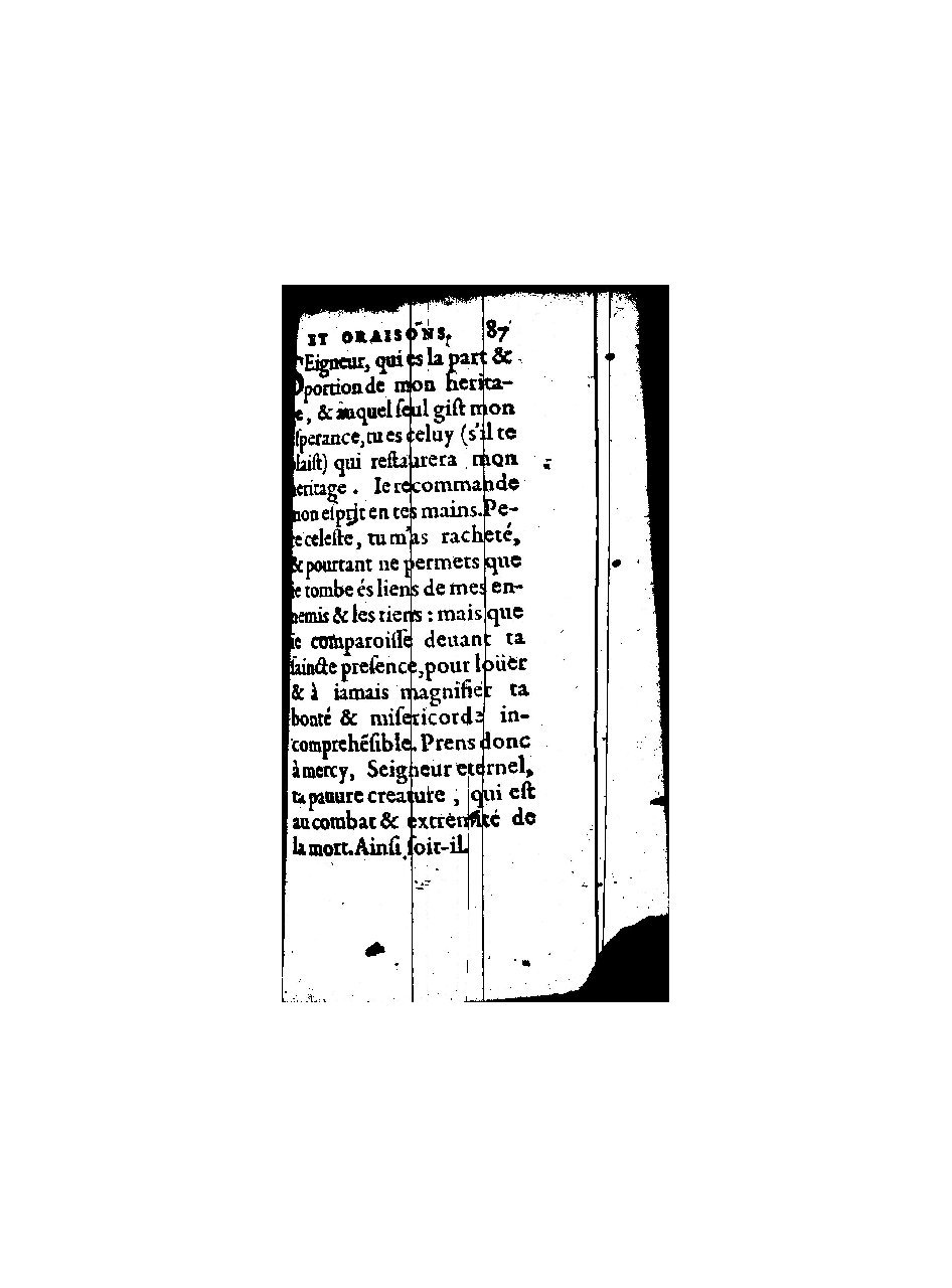 1596 - Guillaume Auvray - Trésor des prières, oraisons et instructions chrétiennes - BnF