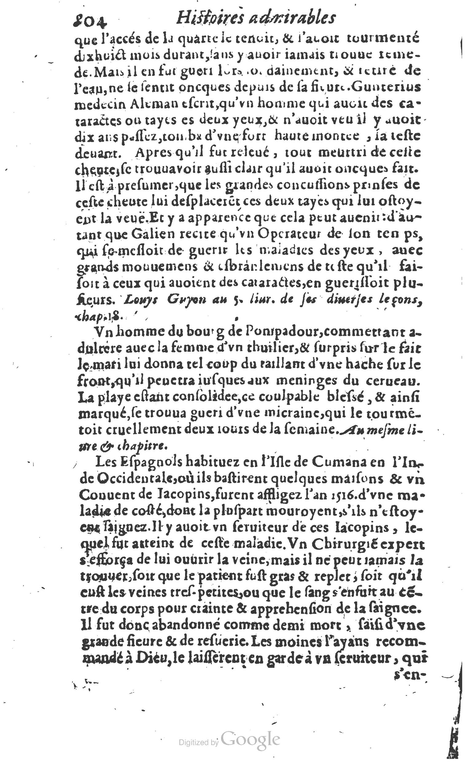 1610 - Paul Marceau - Trésor d’histoires admirables et mémorables - Princeton