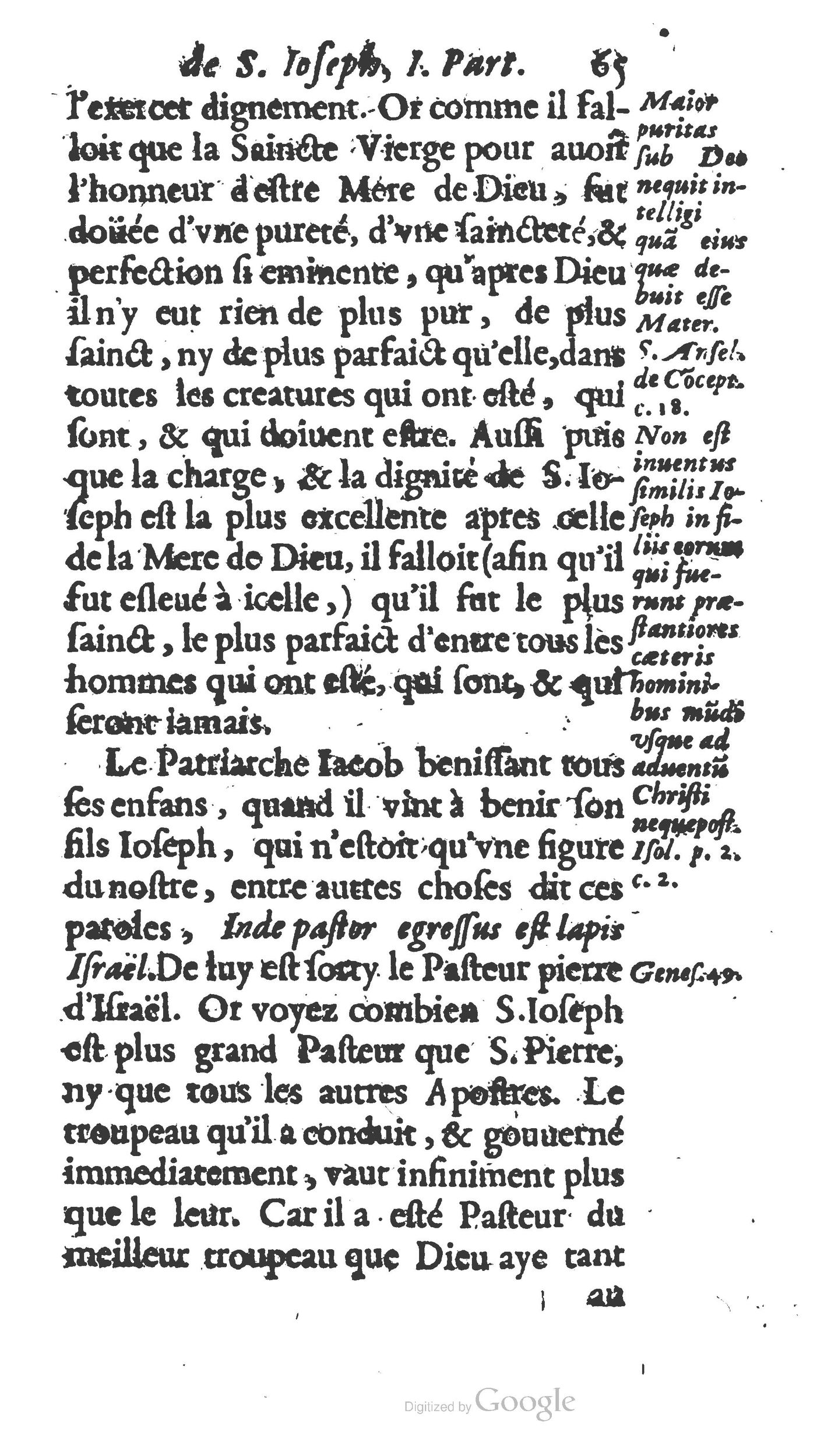 1654 - Antoine Jullieron - Trésor inestimable de Saint-Joseph - BM Lyon