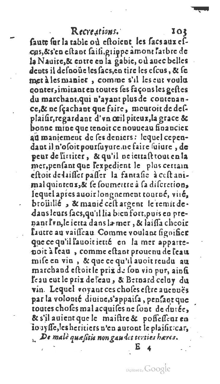 1611 - Jean Osmont - Trésor des récréations - BSB Munich
