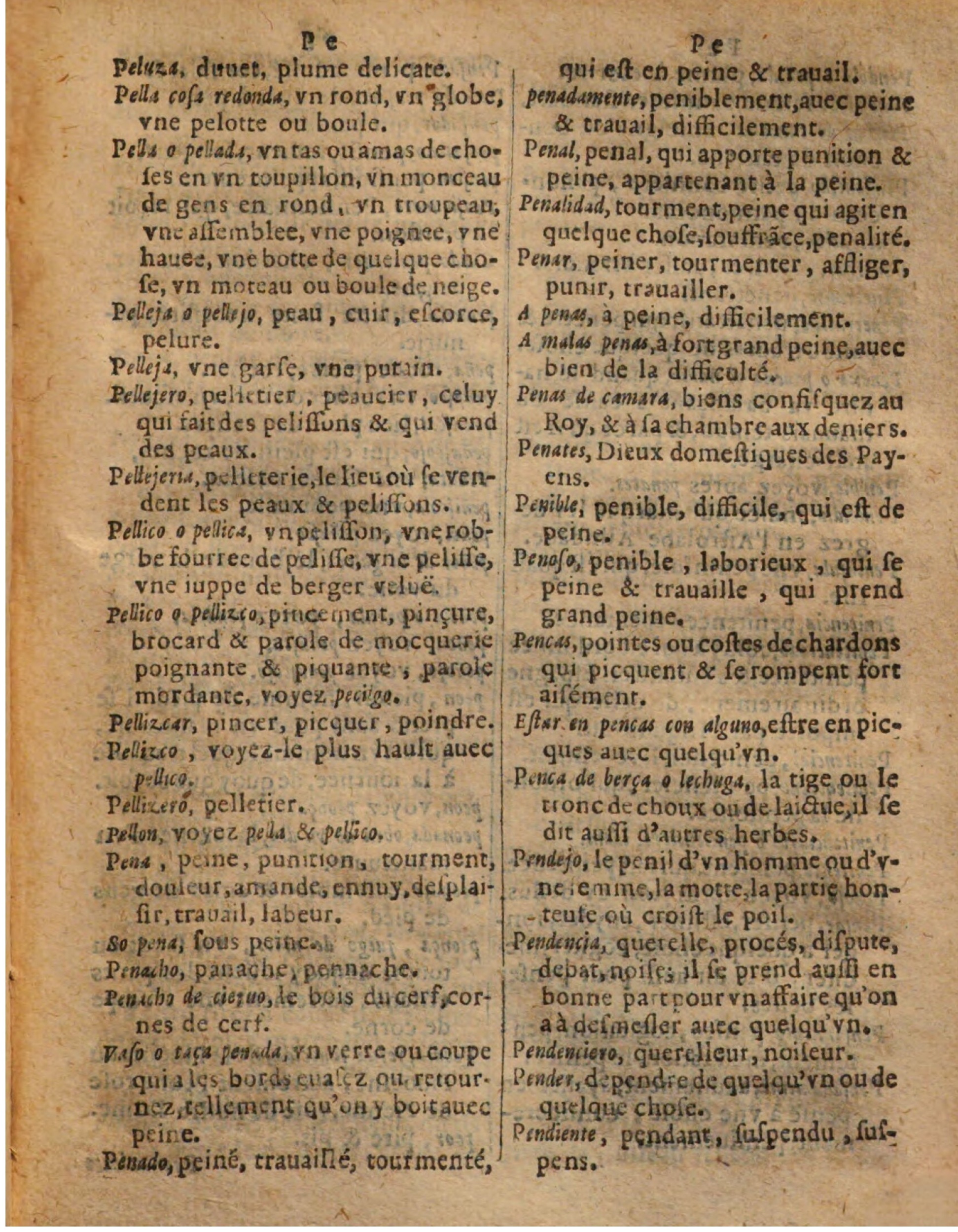 1625 - Hubert Antoine - Trésor des deux langues espagnole et française - Augsbourg
