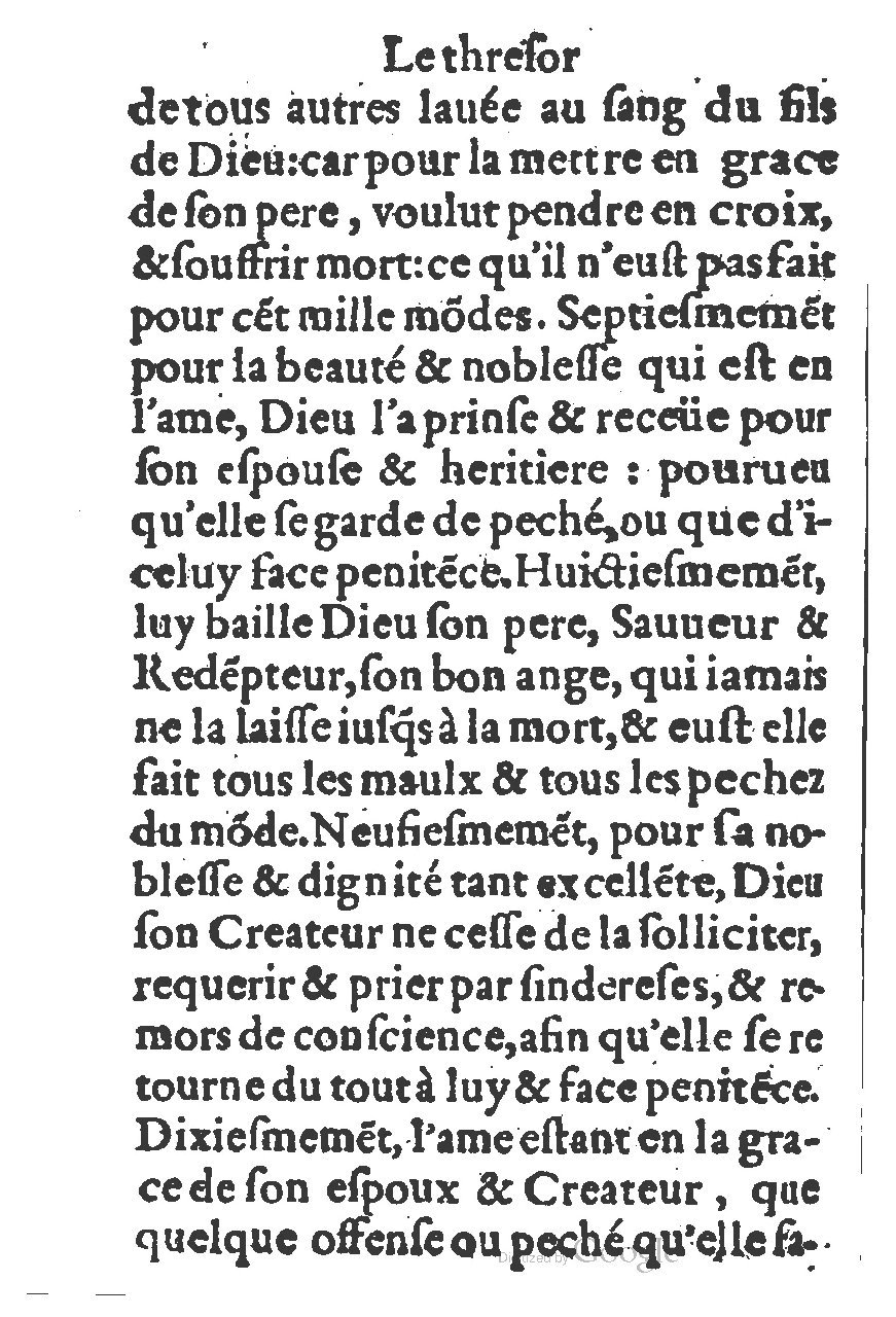 1578 - Guillaume Chaudière - Trésor de dévotion traitant de plusieurs belles vertus - BM Lyon