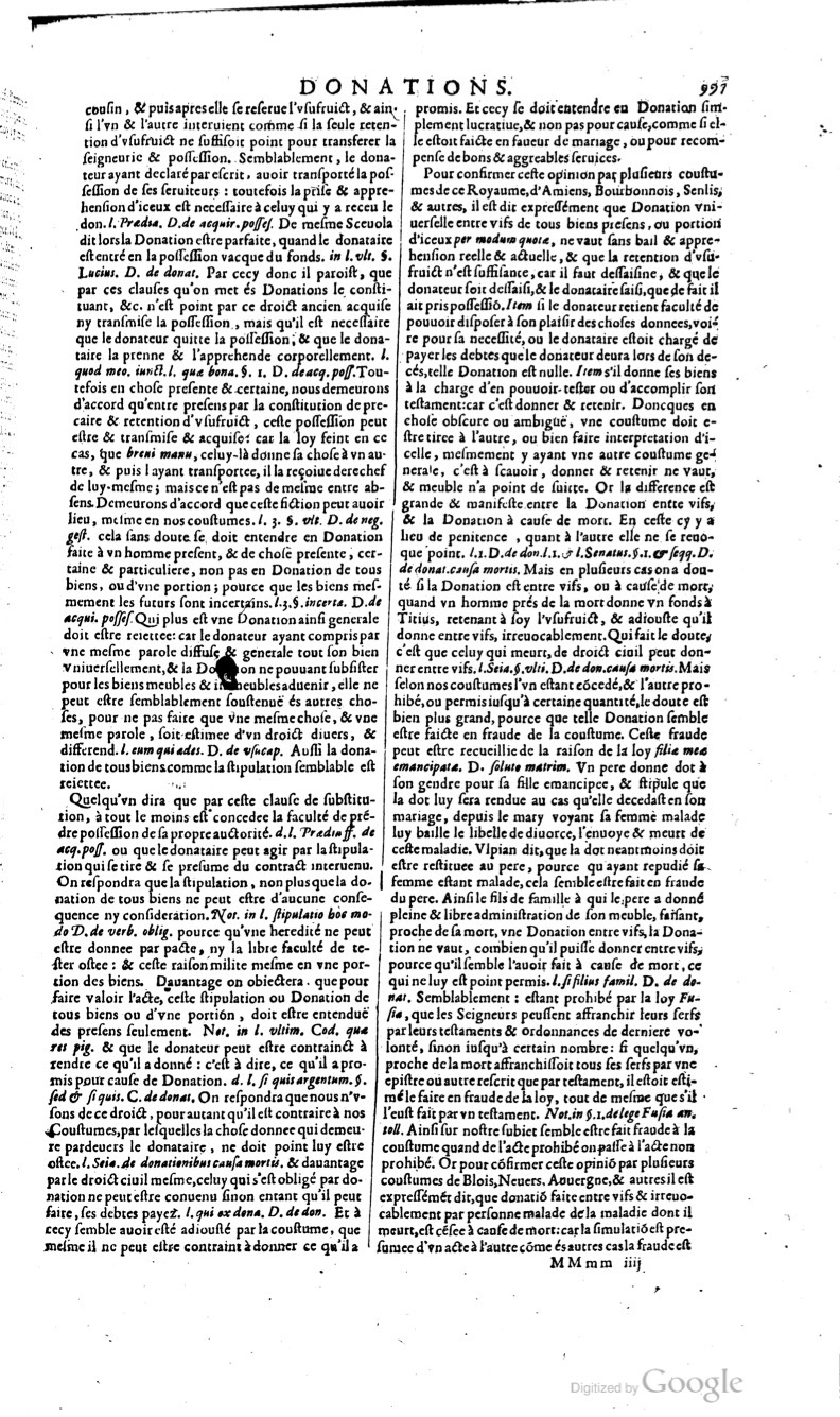 1629 - Veuve Nicolas Buon - Trésor du droit français (29620 T. 1) - BM Lyon