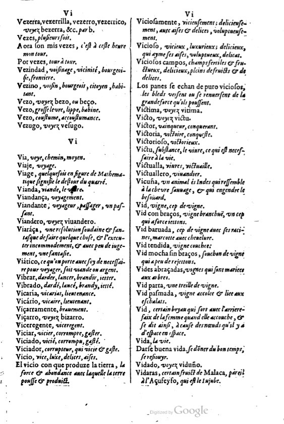 1621 - Adrian Tiffaine - Trésor des deux langues espagnole et française - BM Lyon