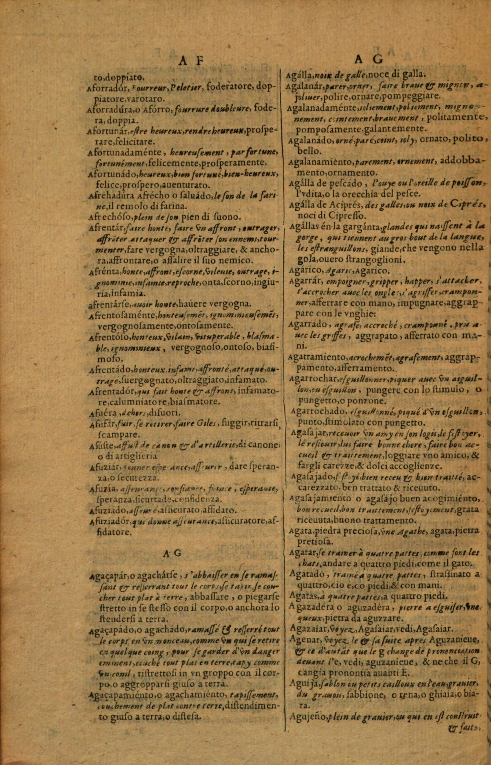 1617 - Samuel Crespin - Trésor des trois langues espagnole, française et italienne (Première partie) - Regensburg