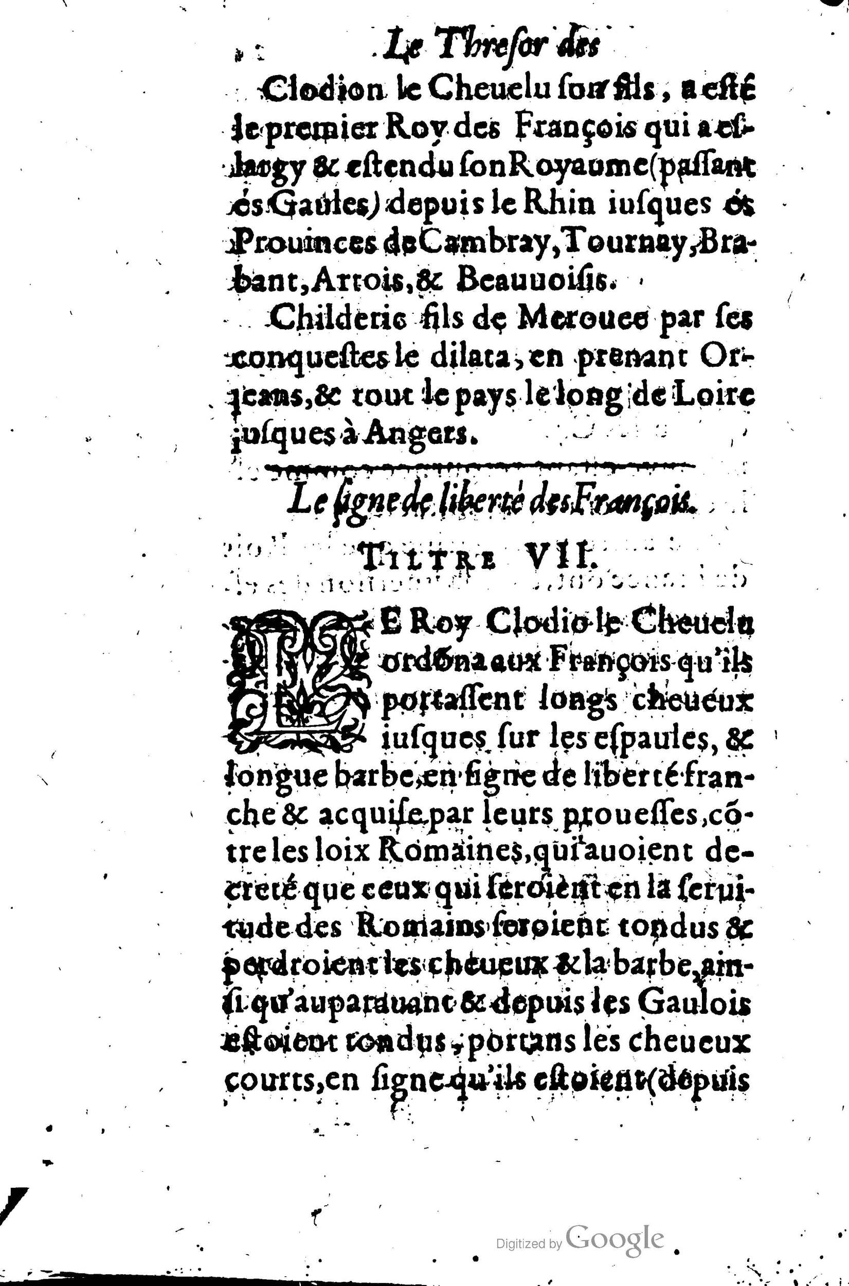 1619 - Jean Corrozet - Trésor des histoires de France - BSB Munich