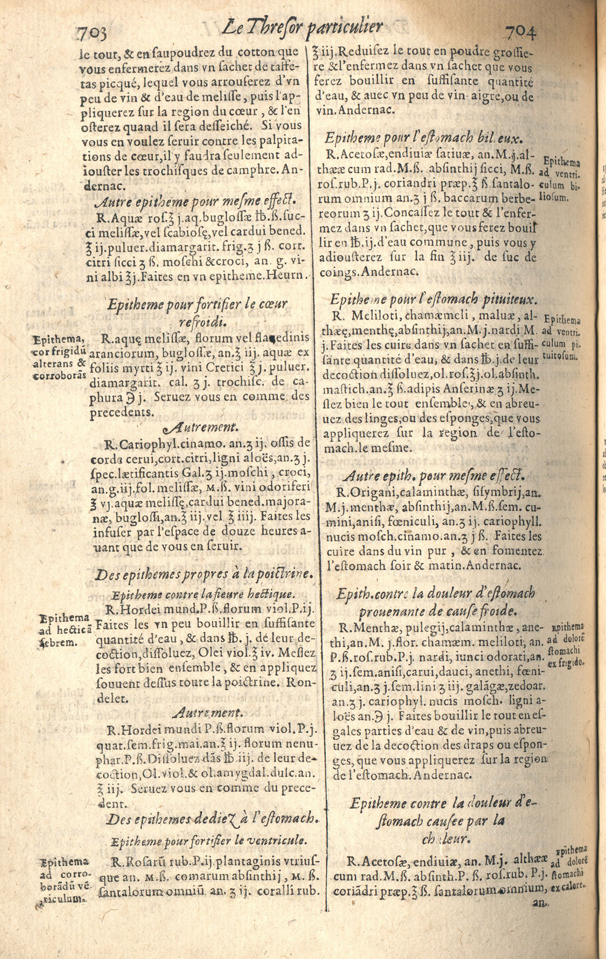 1610 - Étienne Gamonet - Grand Trésor ou dispensaire - CESR Tours