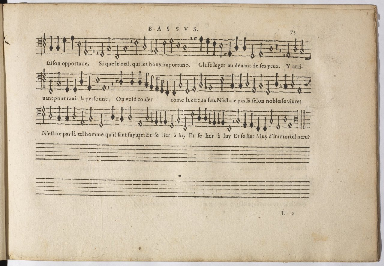 1594 - Paul Marceau - Trésor de musique d&#039;Orlande de Lassus, Superius, Bassus, Tenor, Quinta pars - BnF