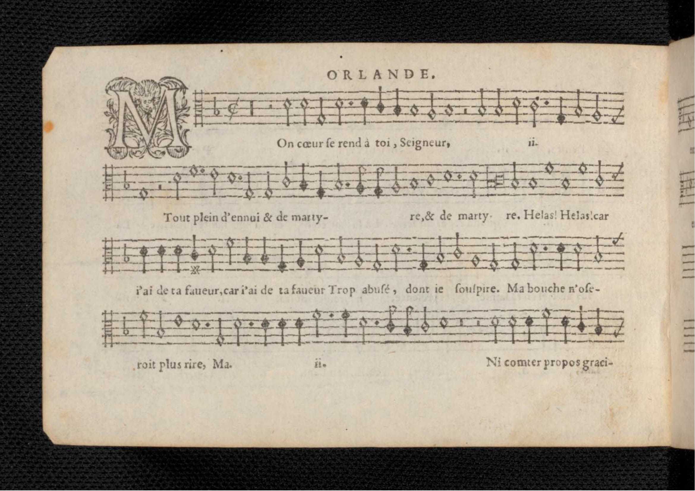 1576 - [Pierre de Saint-André] - Trésor de musique d’Orlande de Lassus Tenor - KBR Bruxelles
